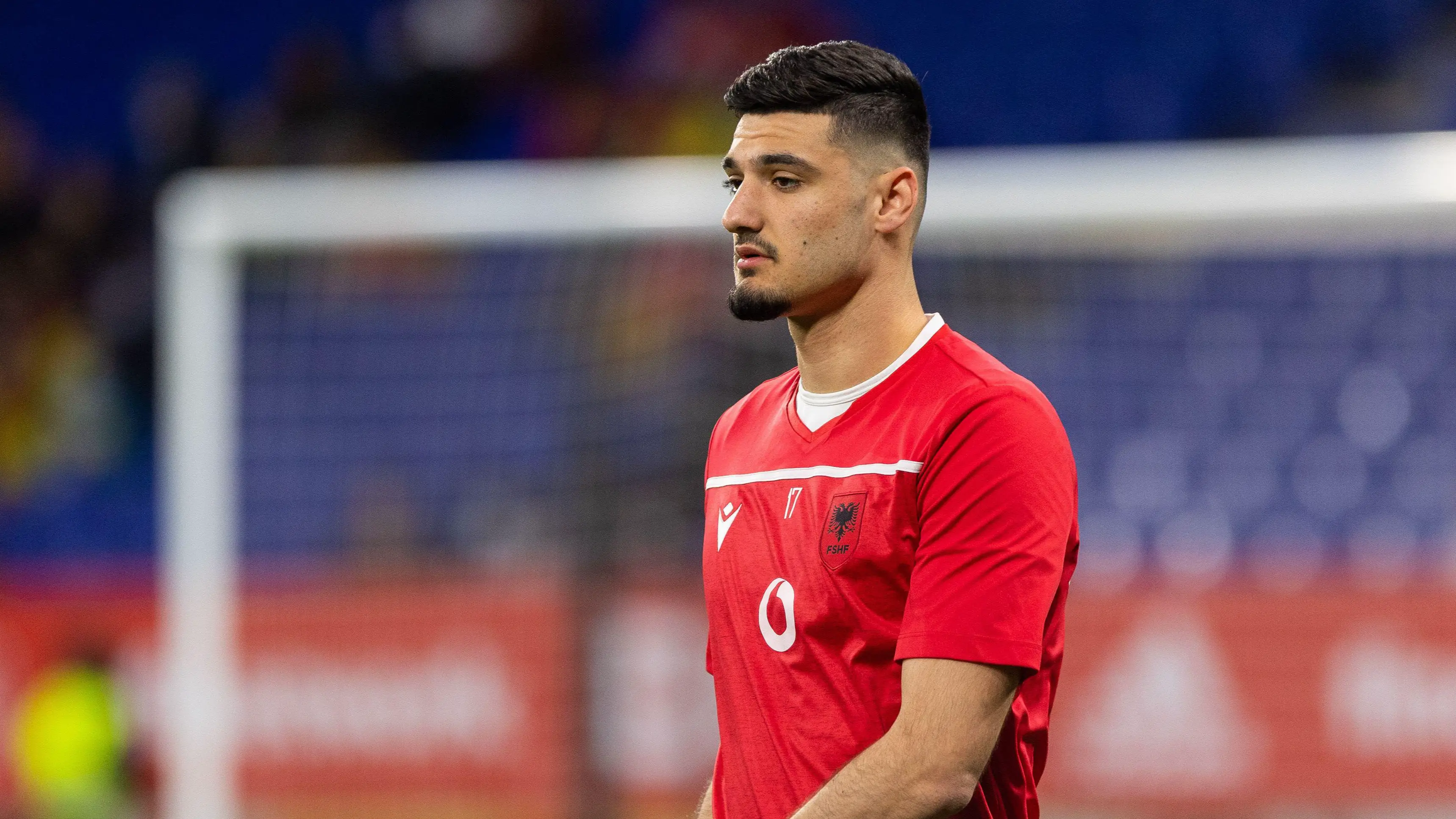 Armando Broja during the International Friendly football match between Spain and Albania. (Alamy)