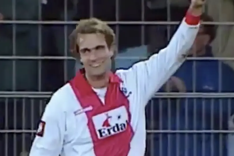 Jurgen Klopp during his playing days with Mainz. Image credit: BT Sport