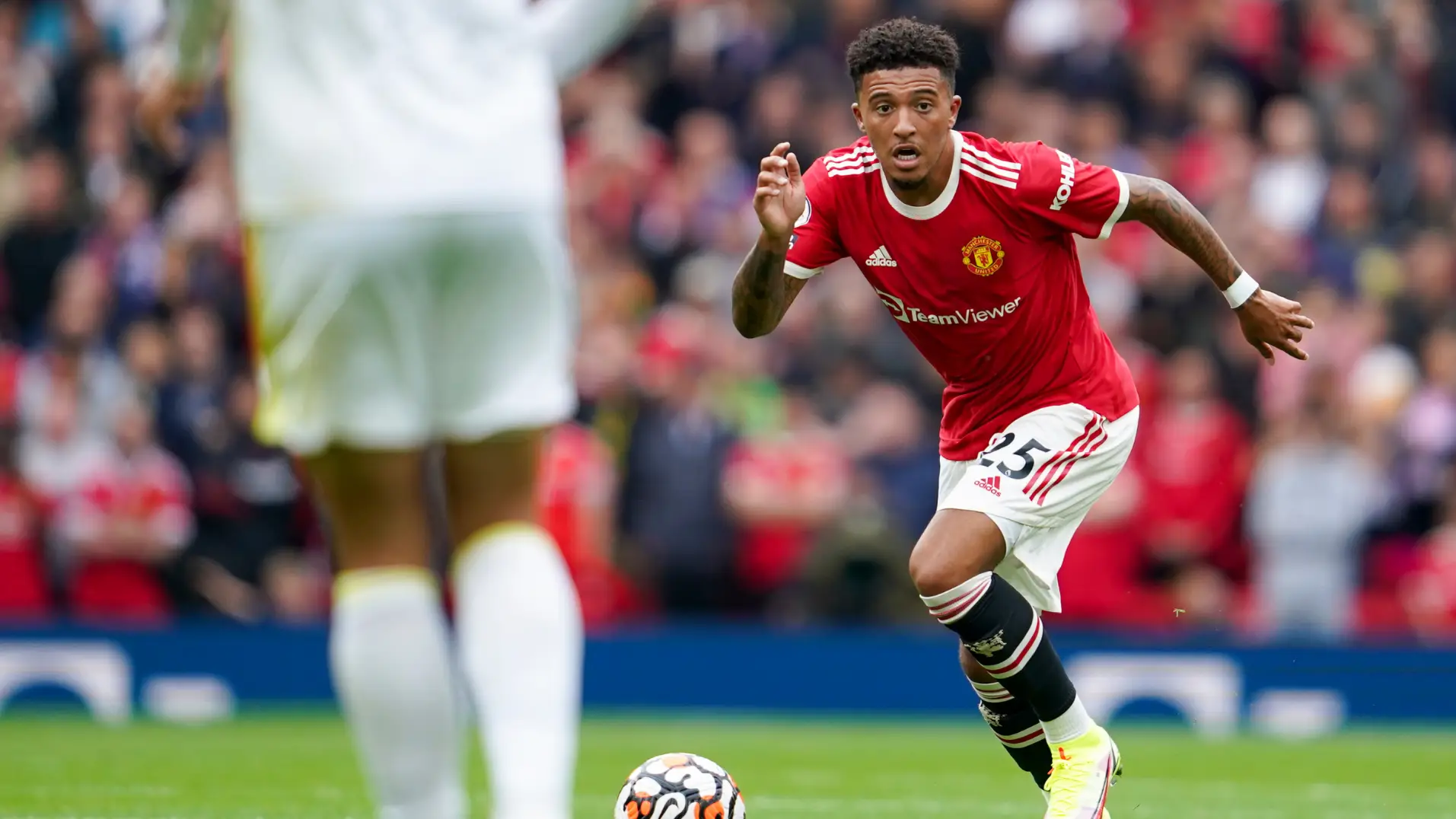 Jadon Sancho starts for Manchester United in a behind-closed-doors match against Burnley.