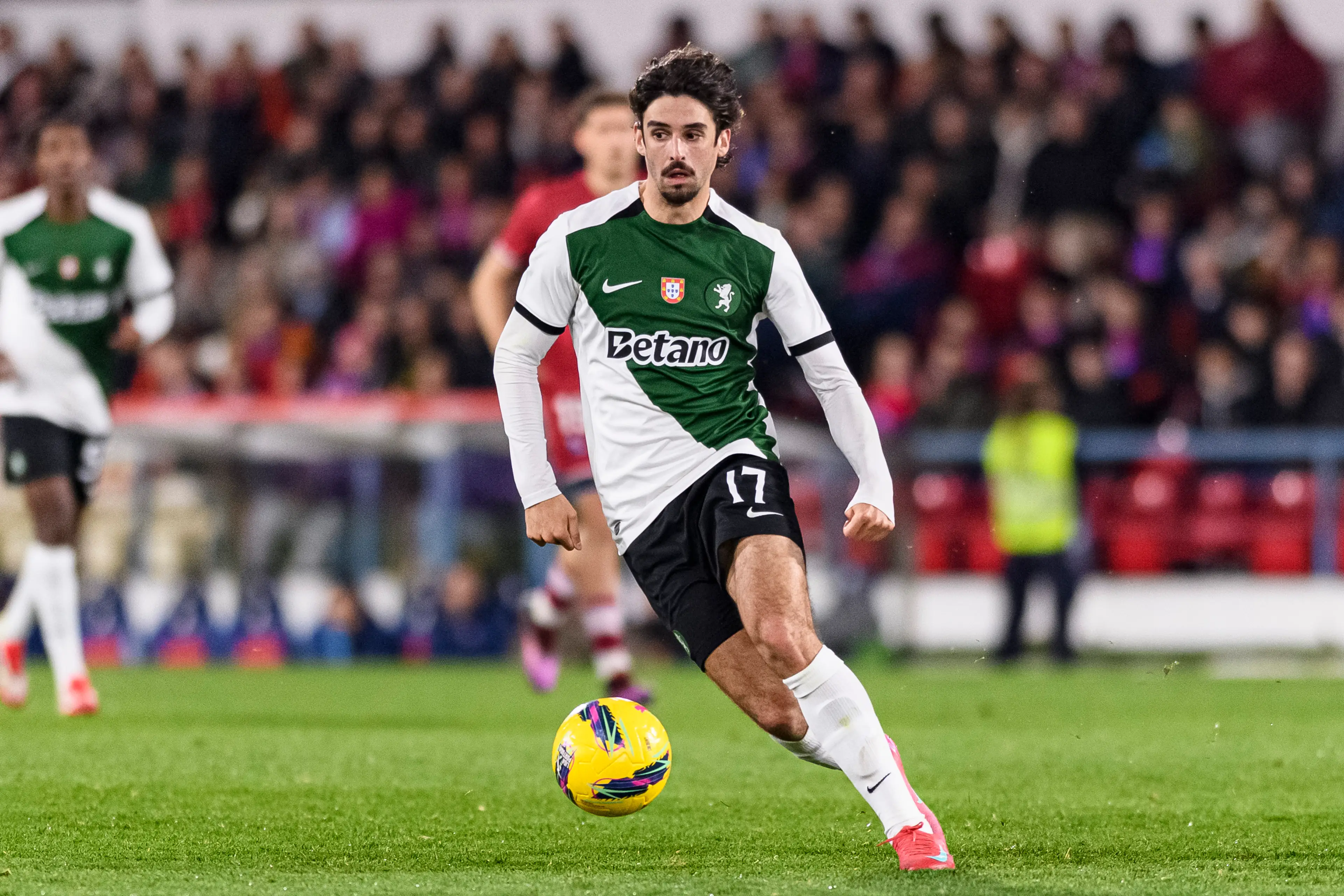 Francisco Trincao has been linked with a move to Manchester United. Image: Getty