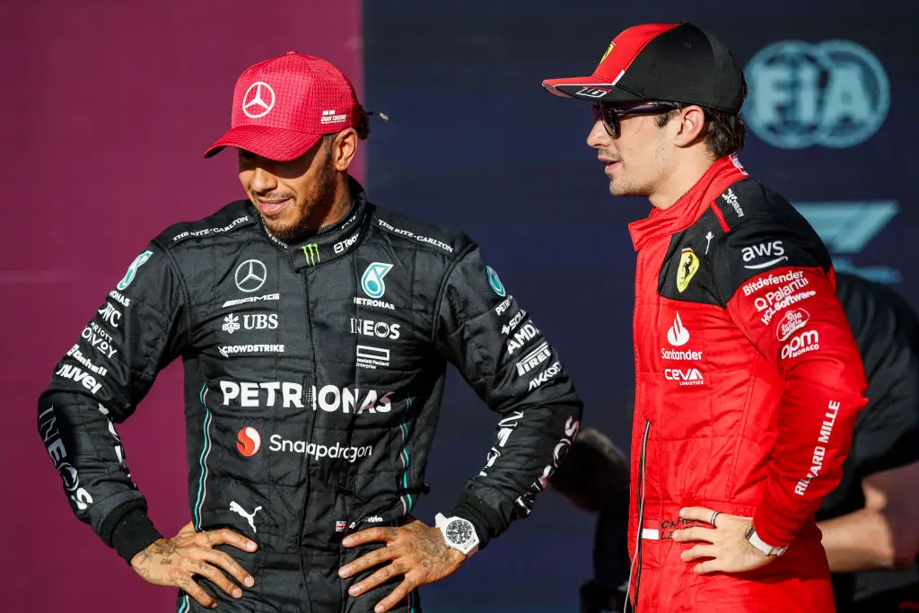 Leclerc and Hamilton- Getty