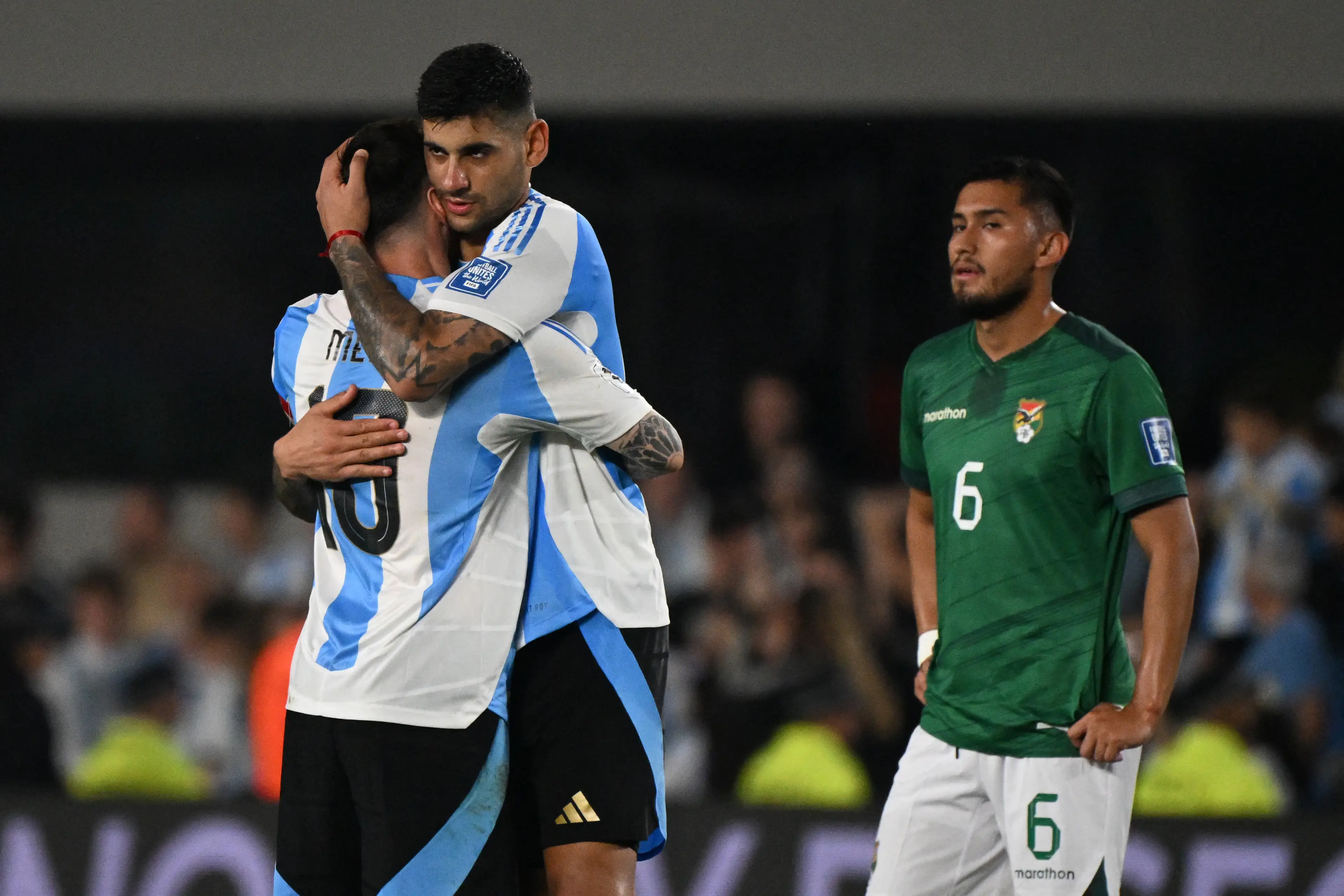 Lionel Messi hailed Cristian Romero as the best defender in the world. Image: Getty 