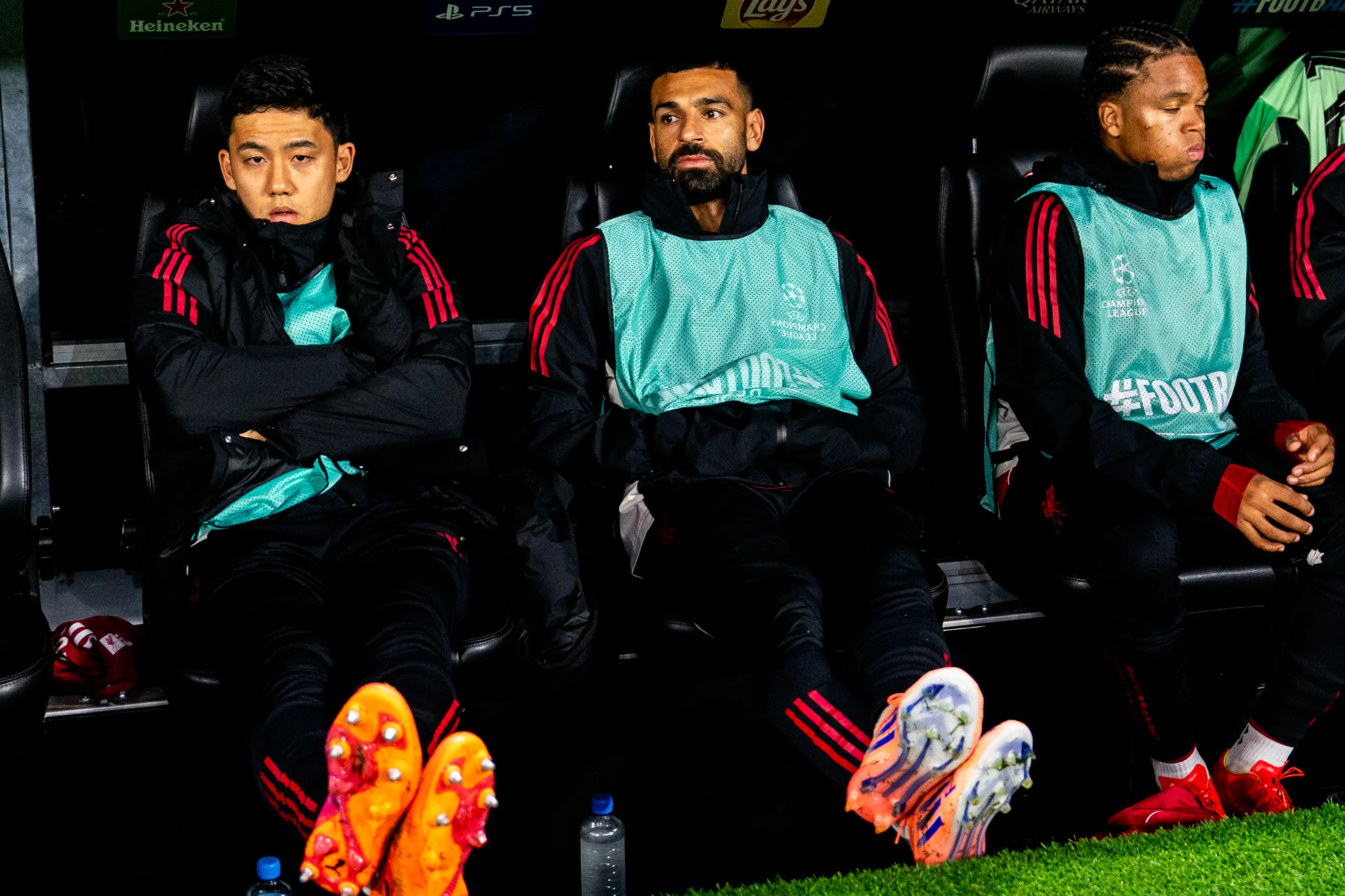 Salah was bench for Wednesday's clash against Frankfurt. Image credit: Getty