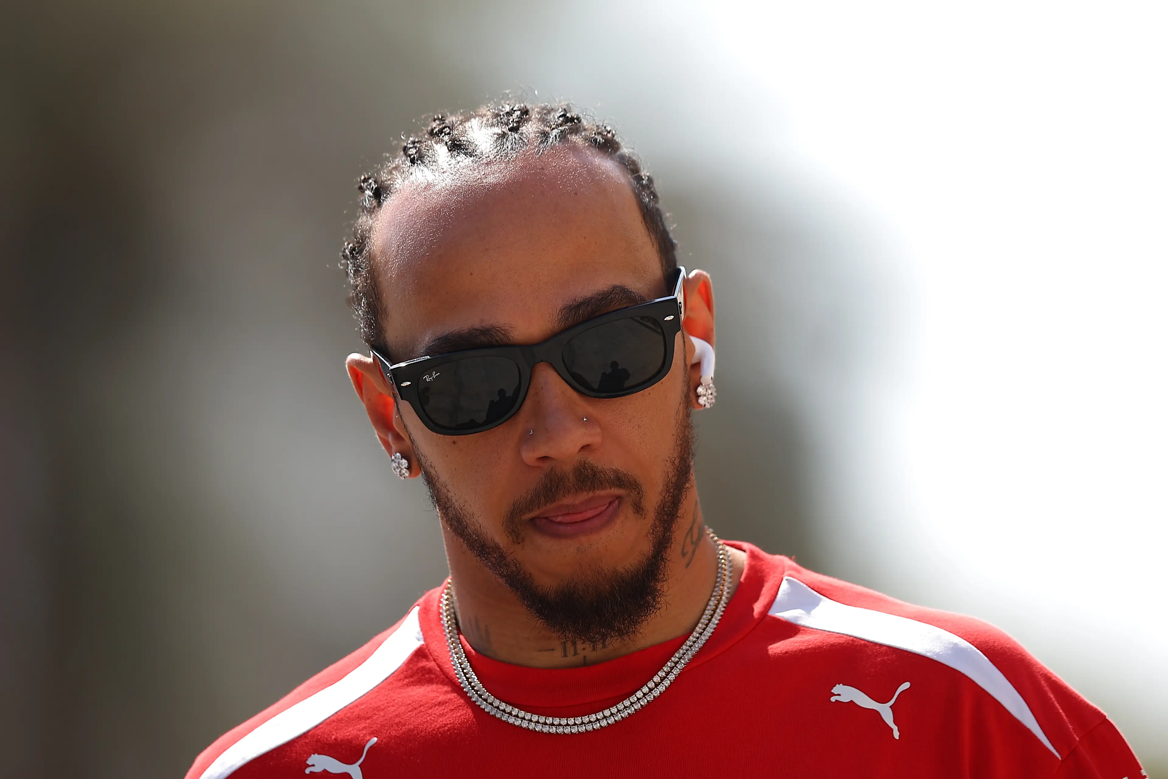 Lewis Hamilton endured a tough debut season at Ferrari. Image: Getty