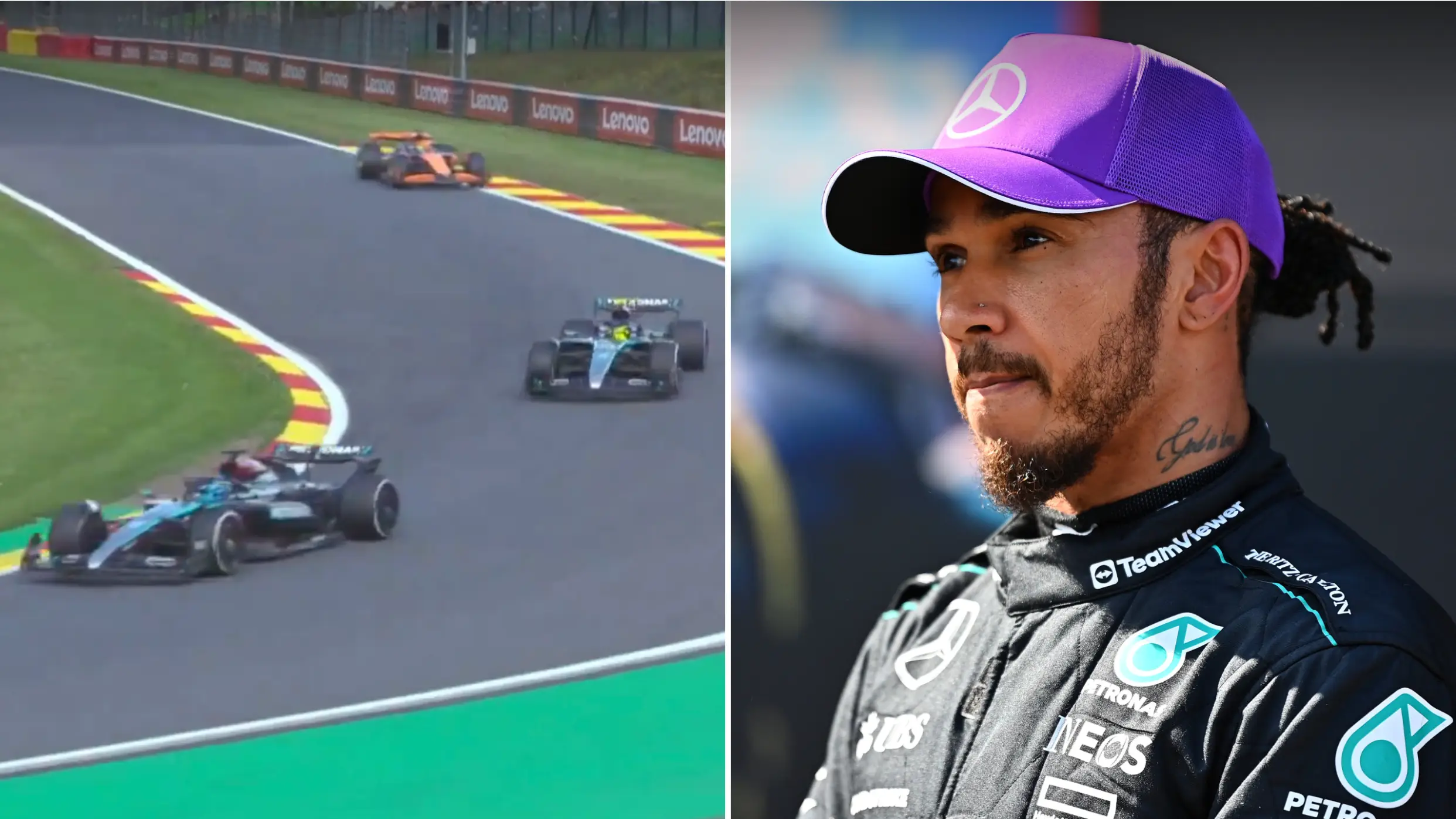 Mercedes engineer accused of sending 'unnecessary' message to Lewis Hamilton during Belgian GP