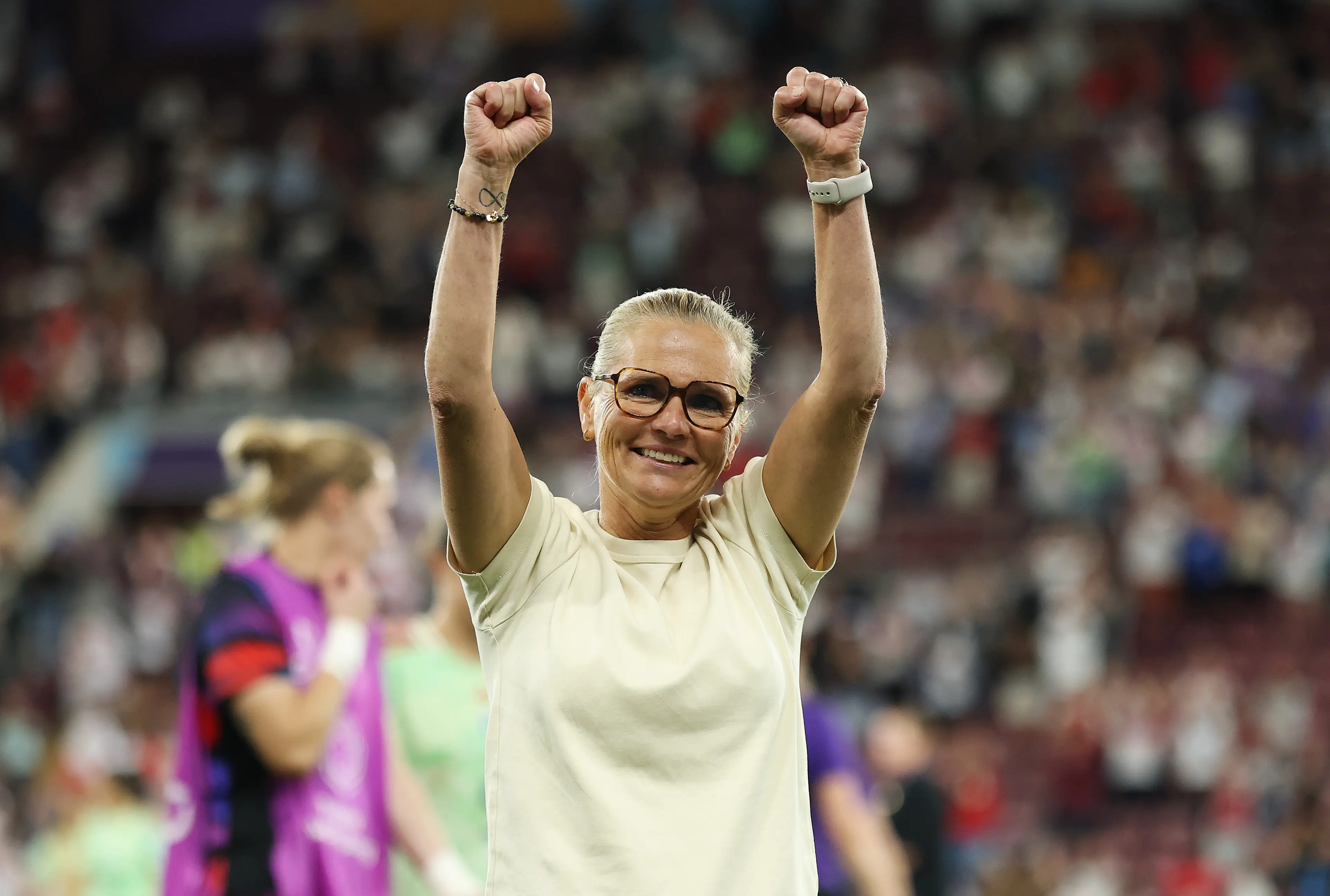 Sarina Wiegman is on the verge of greatness. (Image: Maja Hitij - UEFA / Contributor via Getty)