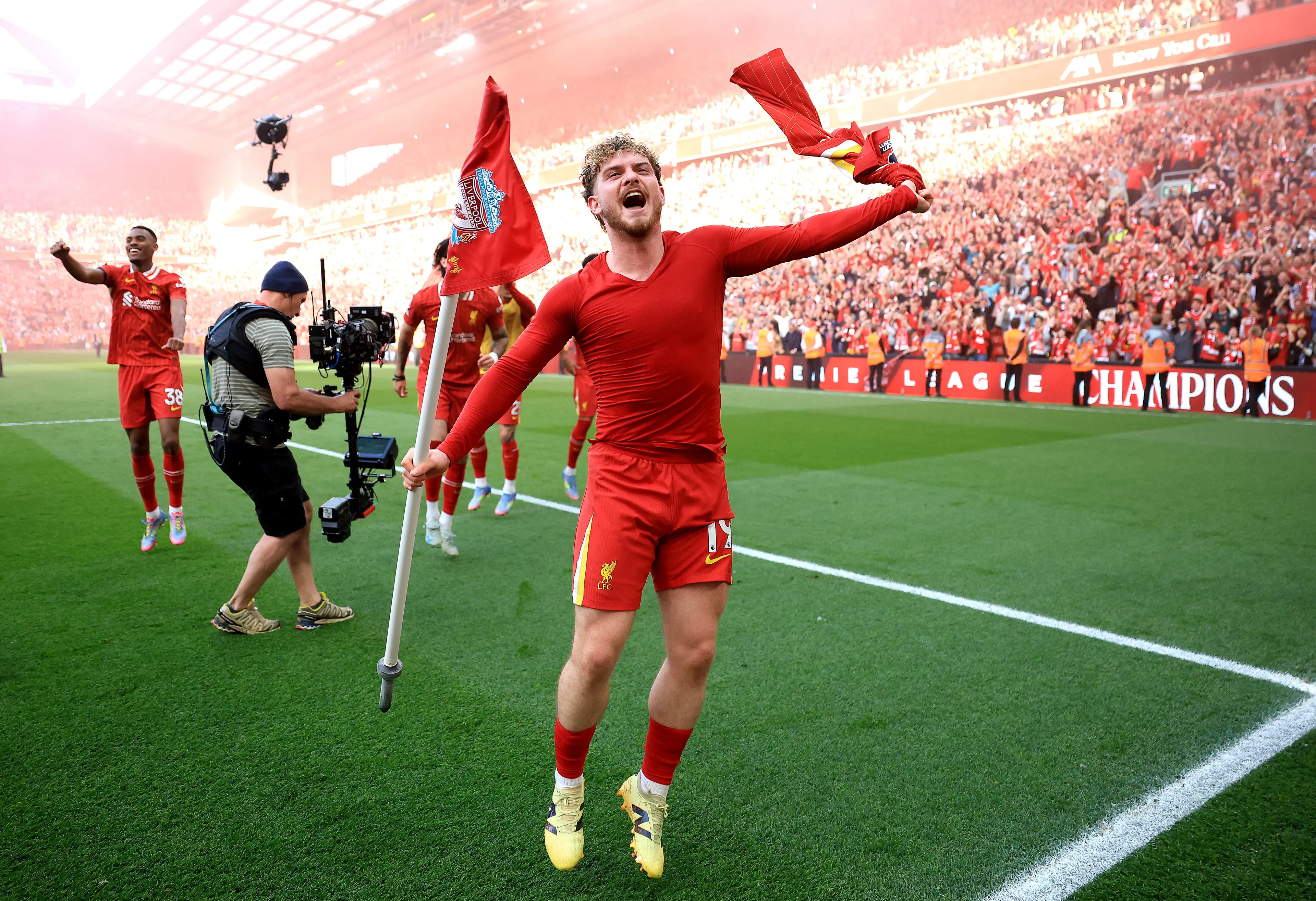 Harvey Elliott has experienced a tough season at Liverpool due to a lack of minutes. Image: Getty
