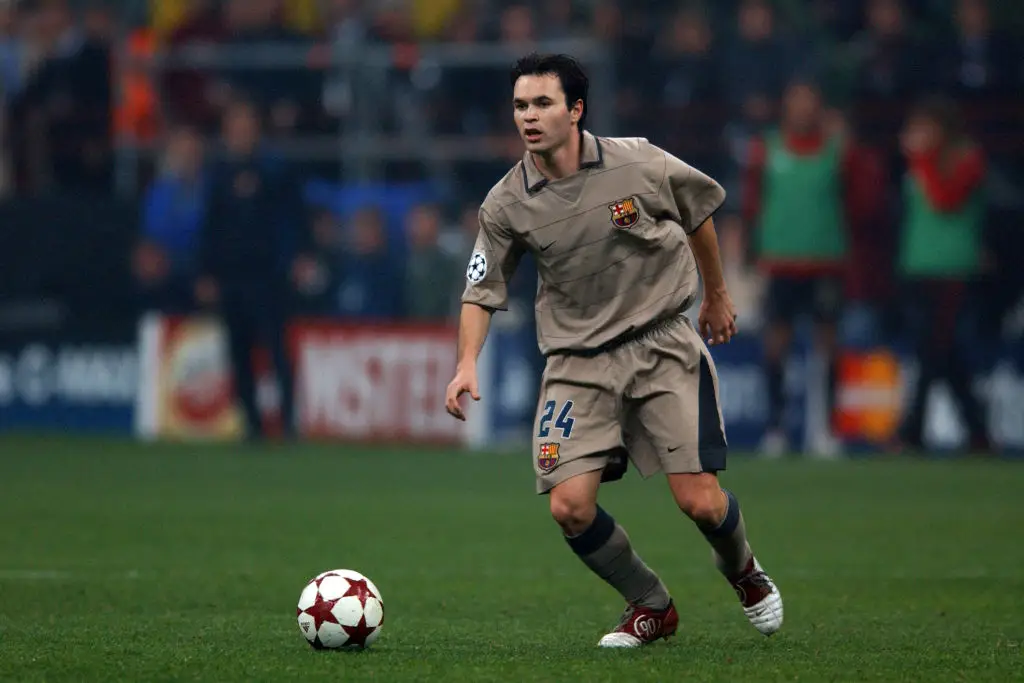 Barcelona legend Andres Iniesta pictured in 2004 (Image: Getty)