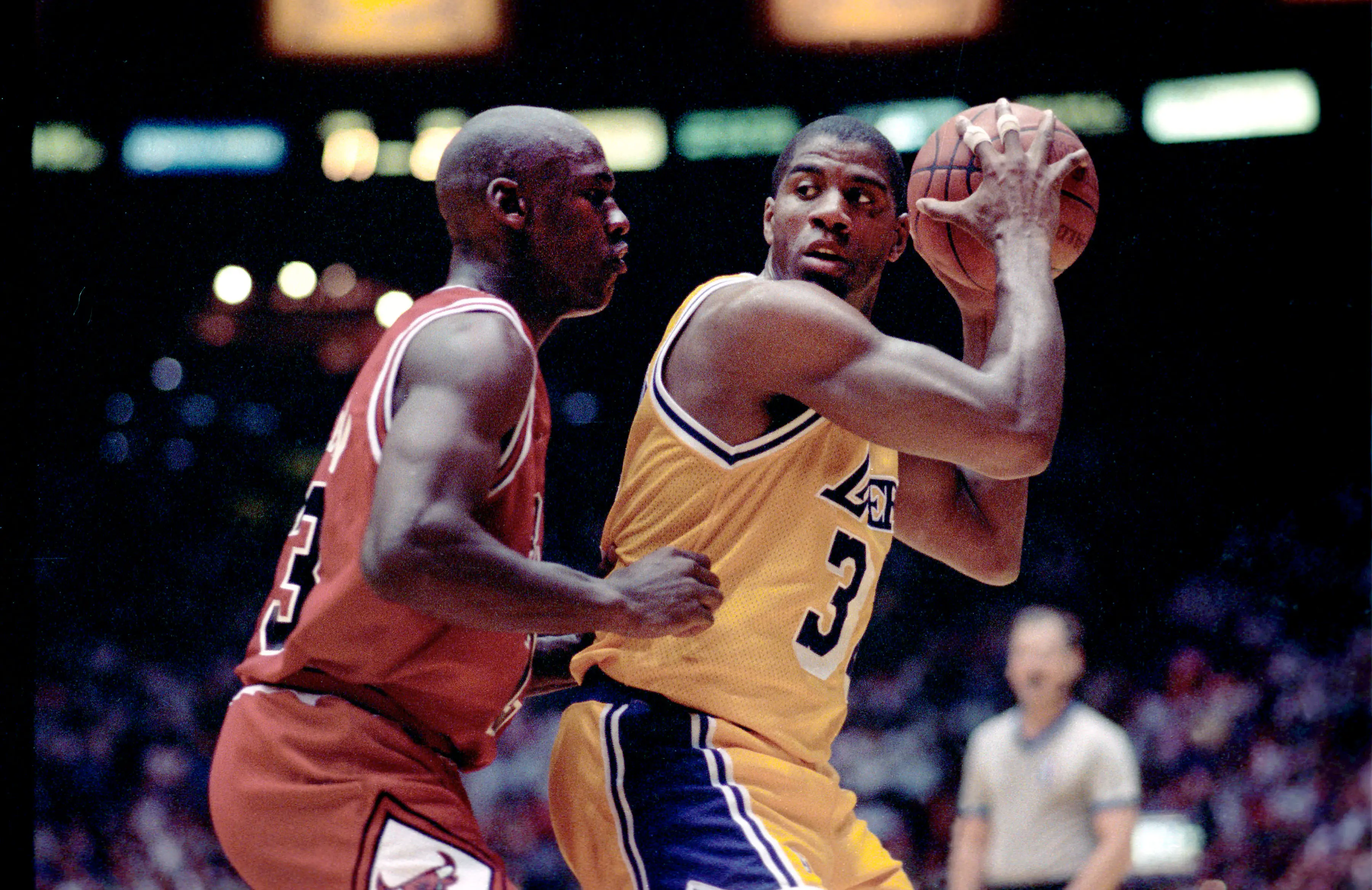 Michael Jordan and Magic Johnson. (