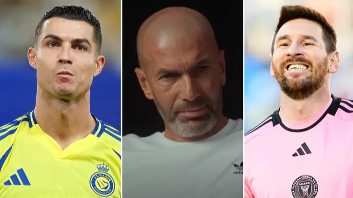 Zinedine Zidane didn't hesitate when choosing between Cristiano Ronaldo and Lionel Messi in the GOAT debate