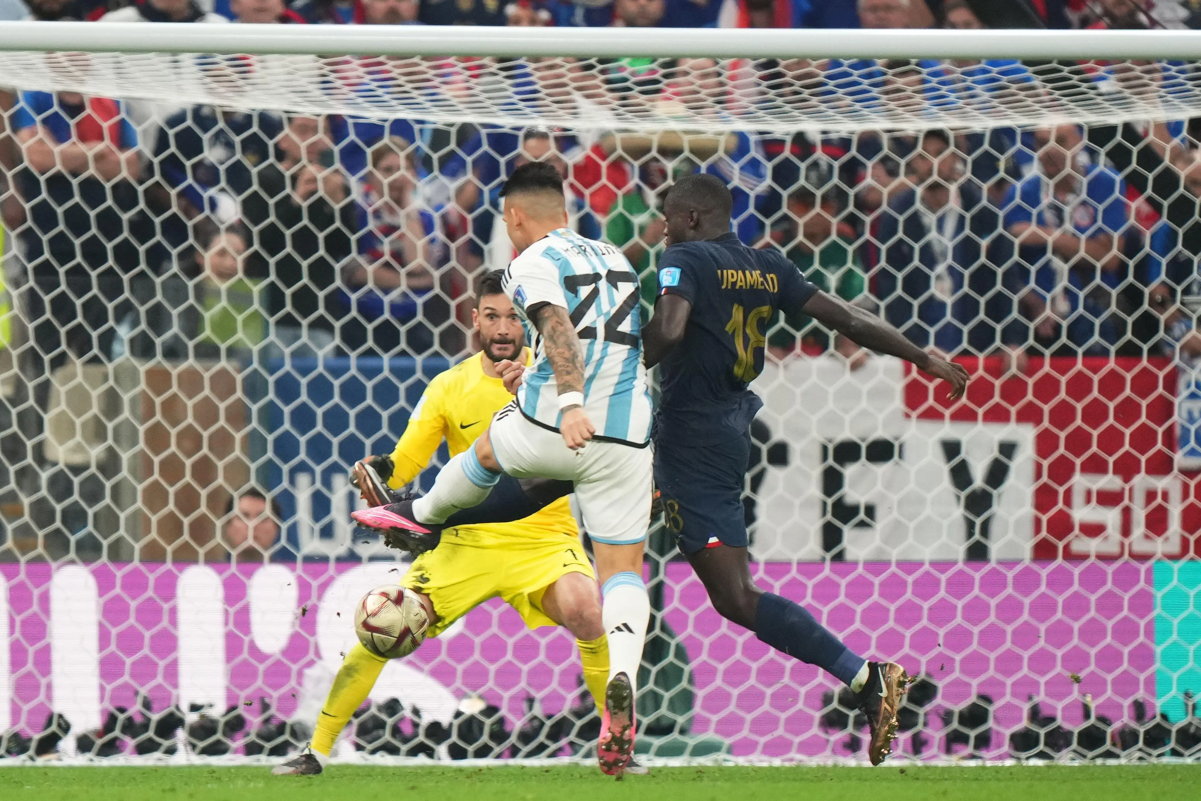 Martinez had chances to score in the final. Image: Alamy