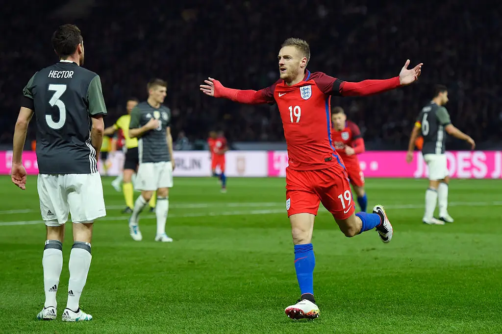 Jamie Vardy in action for England (Credit:Getty)