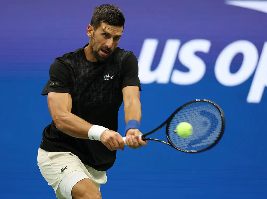 Djokovic in action at the US Open (Image: Getty)