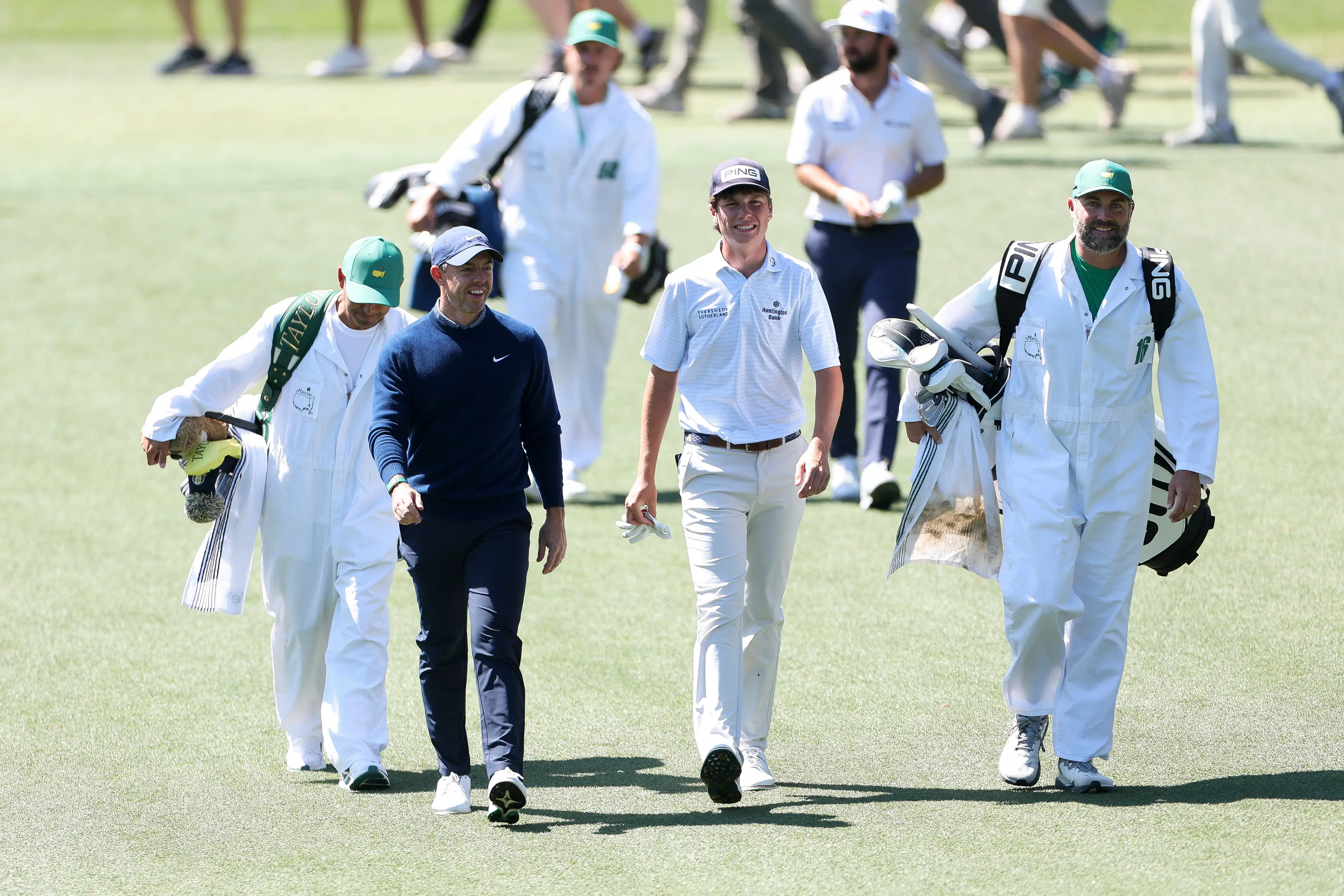 Howell and McIlroy enjoyed a number of chats at Augusta. Image credit: Getty