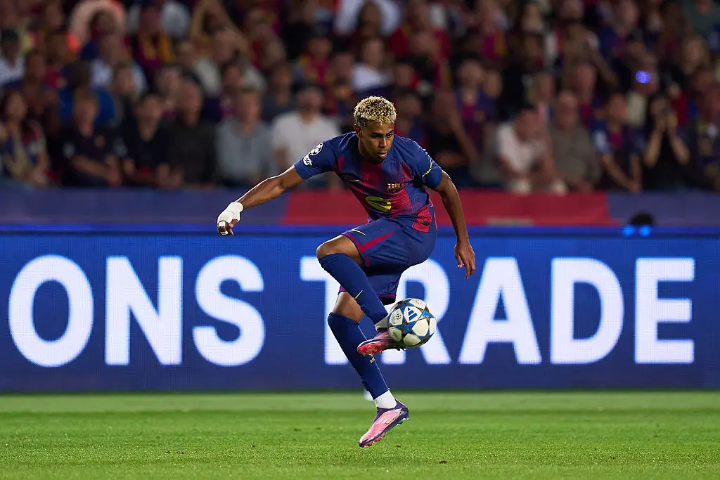 Lamine Yamal in action for Barcelona (Credit:Getty)