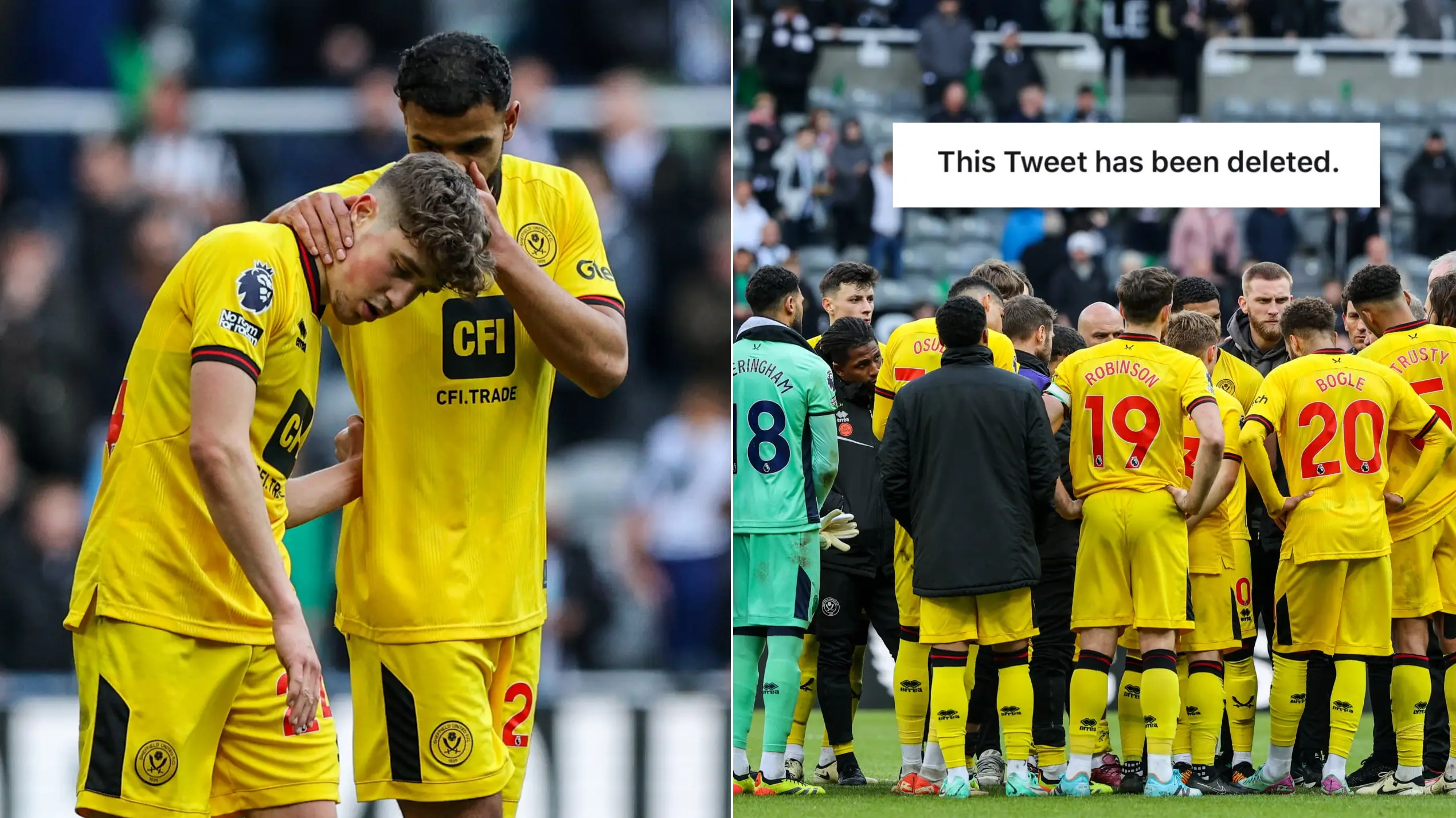 Fans left baffled as Premier League release now-deleted statement after Sheff Utd's relegation