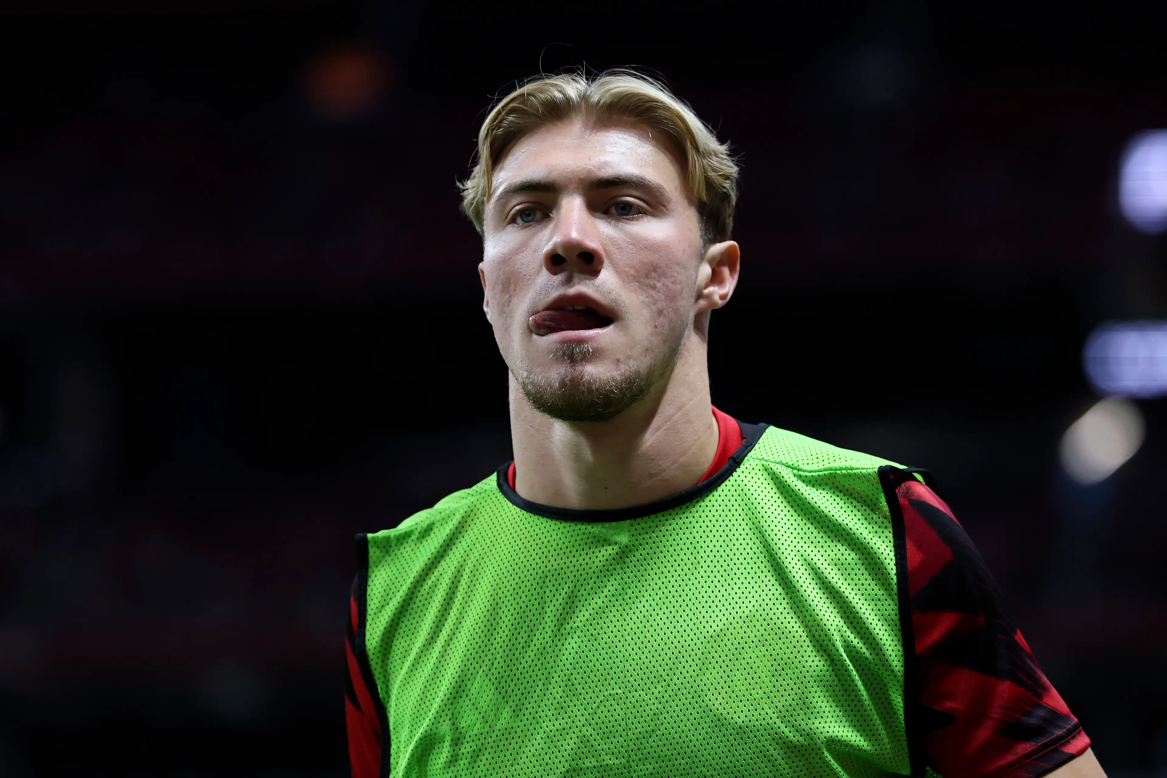 Rasmus Hojlund faces an uncertain future at Manchester United. (Image: Getty)