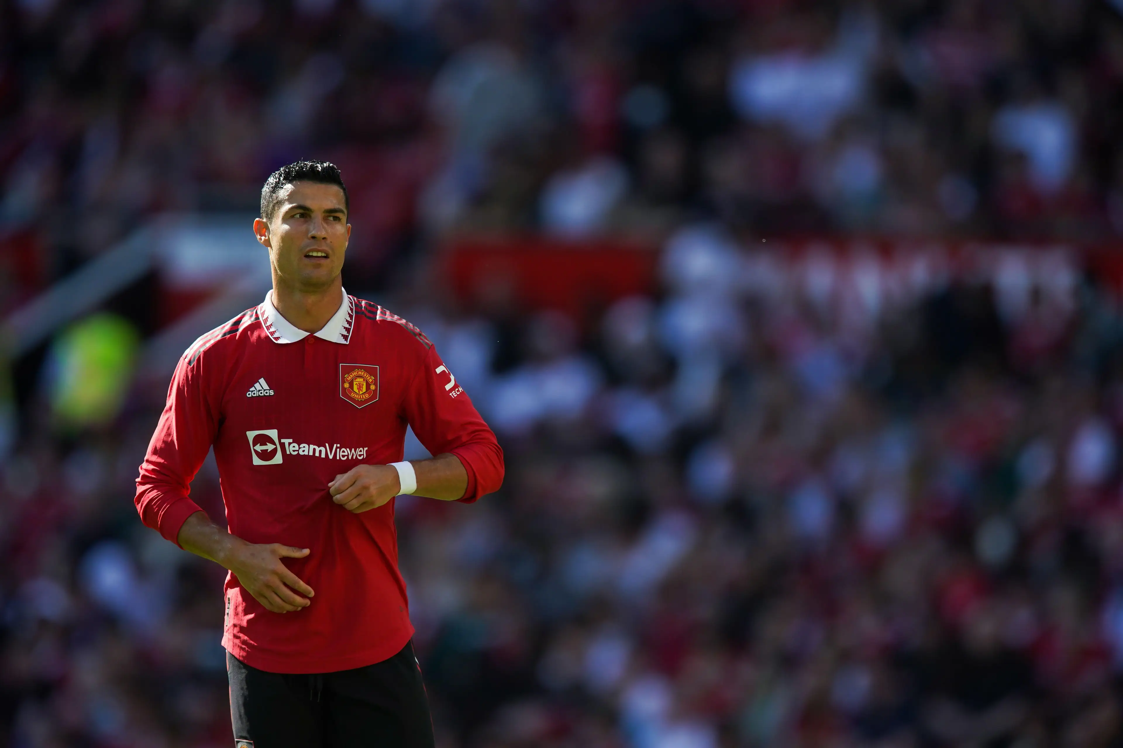 Cristiano Ronaldo at Old Trafford. (Alamy)