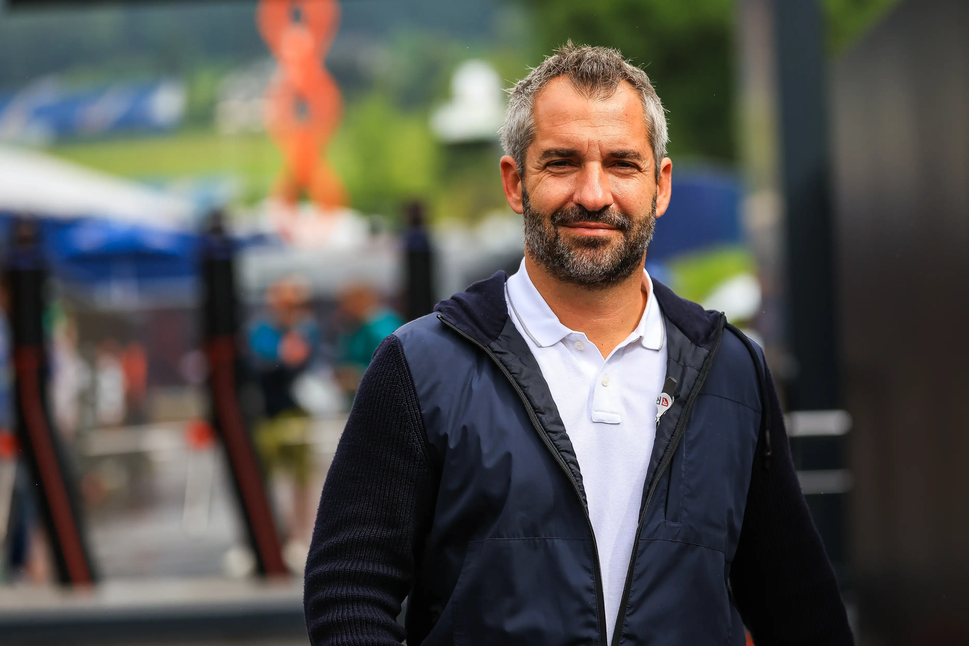 Former F1 driver Timo Glock arrives in the paddock during previews ahead of the F1 Grand Prix (Getty Images)