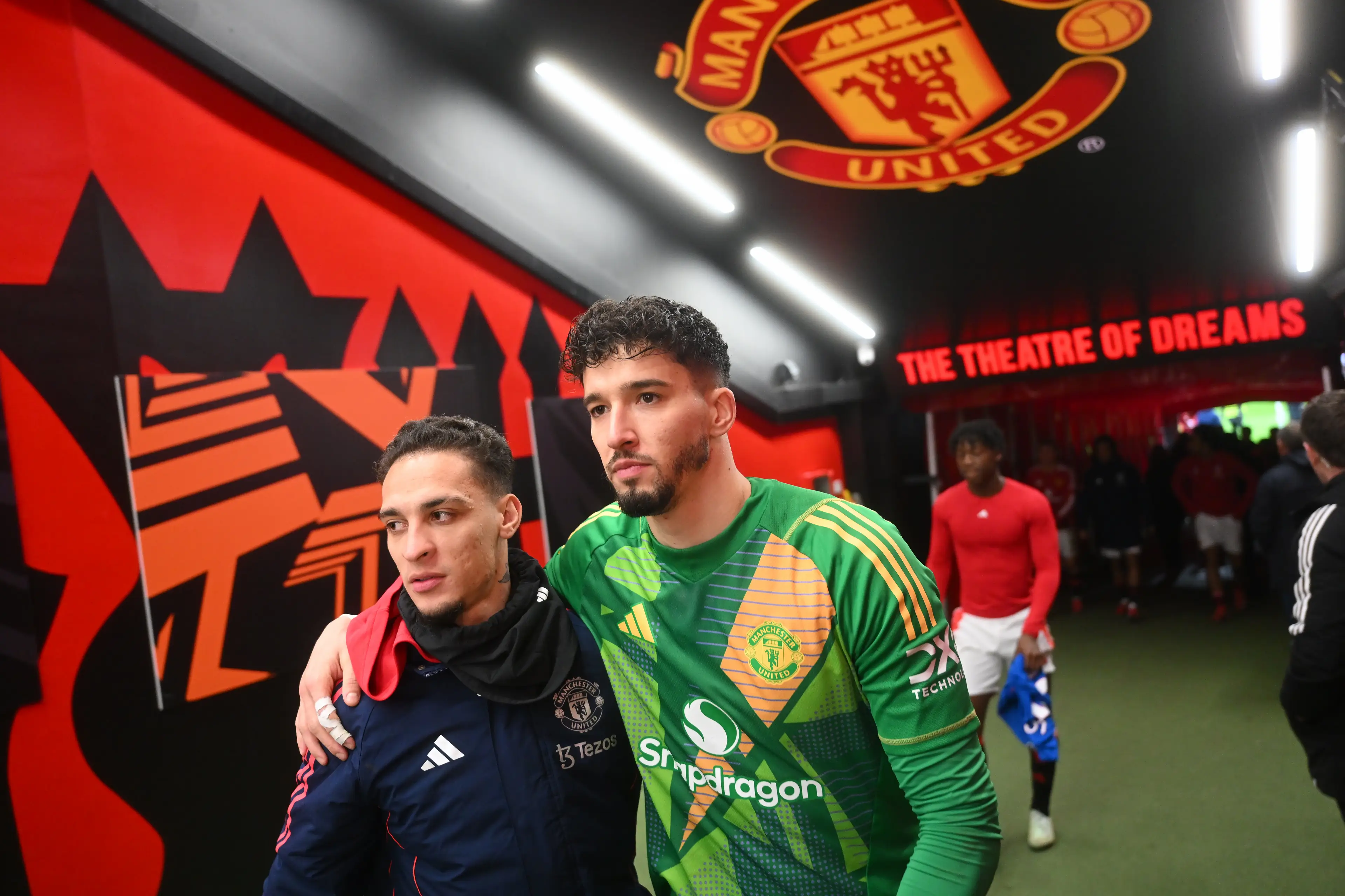 Antony and Bayindir could leave United before next week's deadline. Image credit: Gety