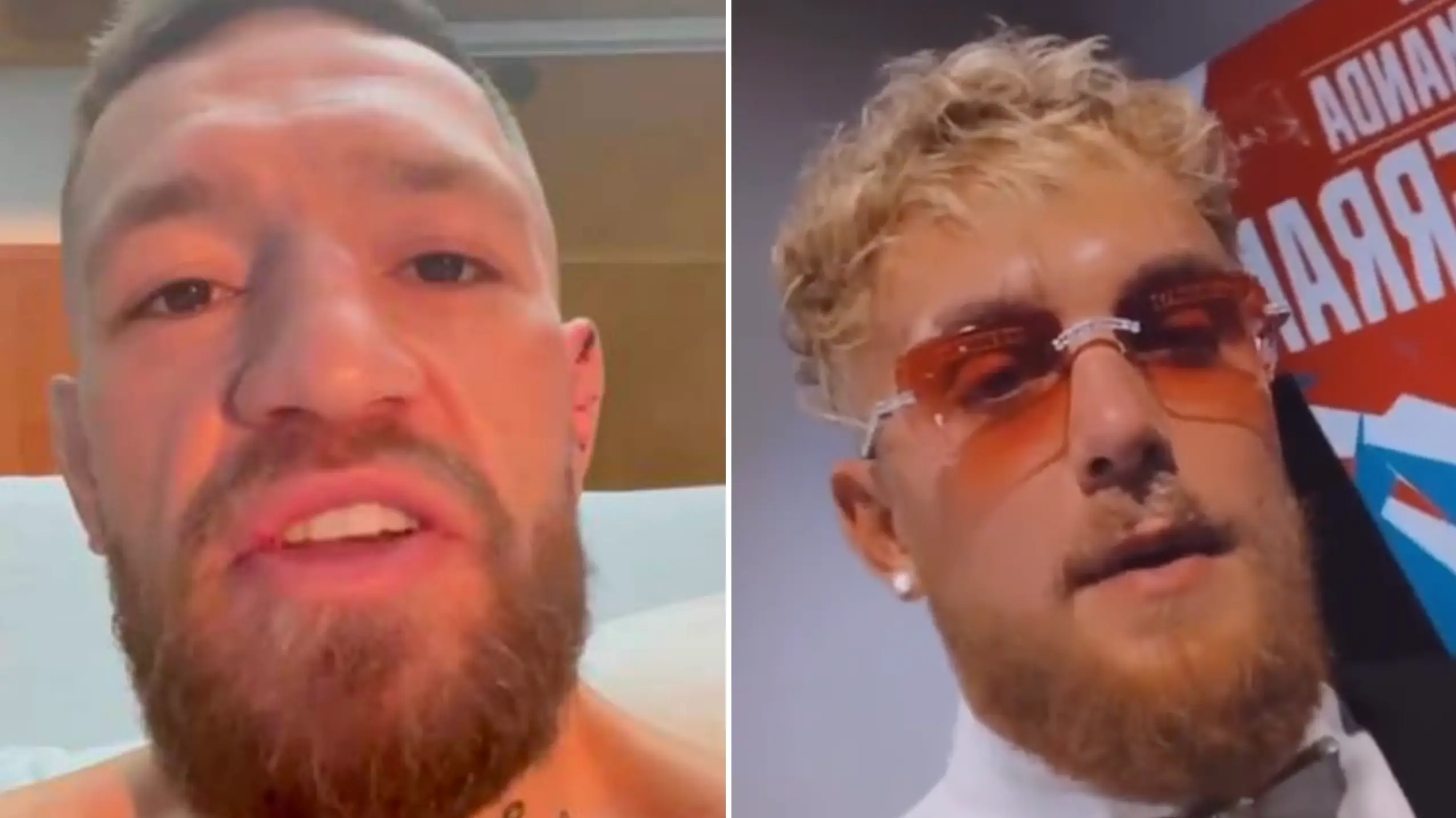 Conor McGregor/Twitter & Jake Paul/Instagram