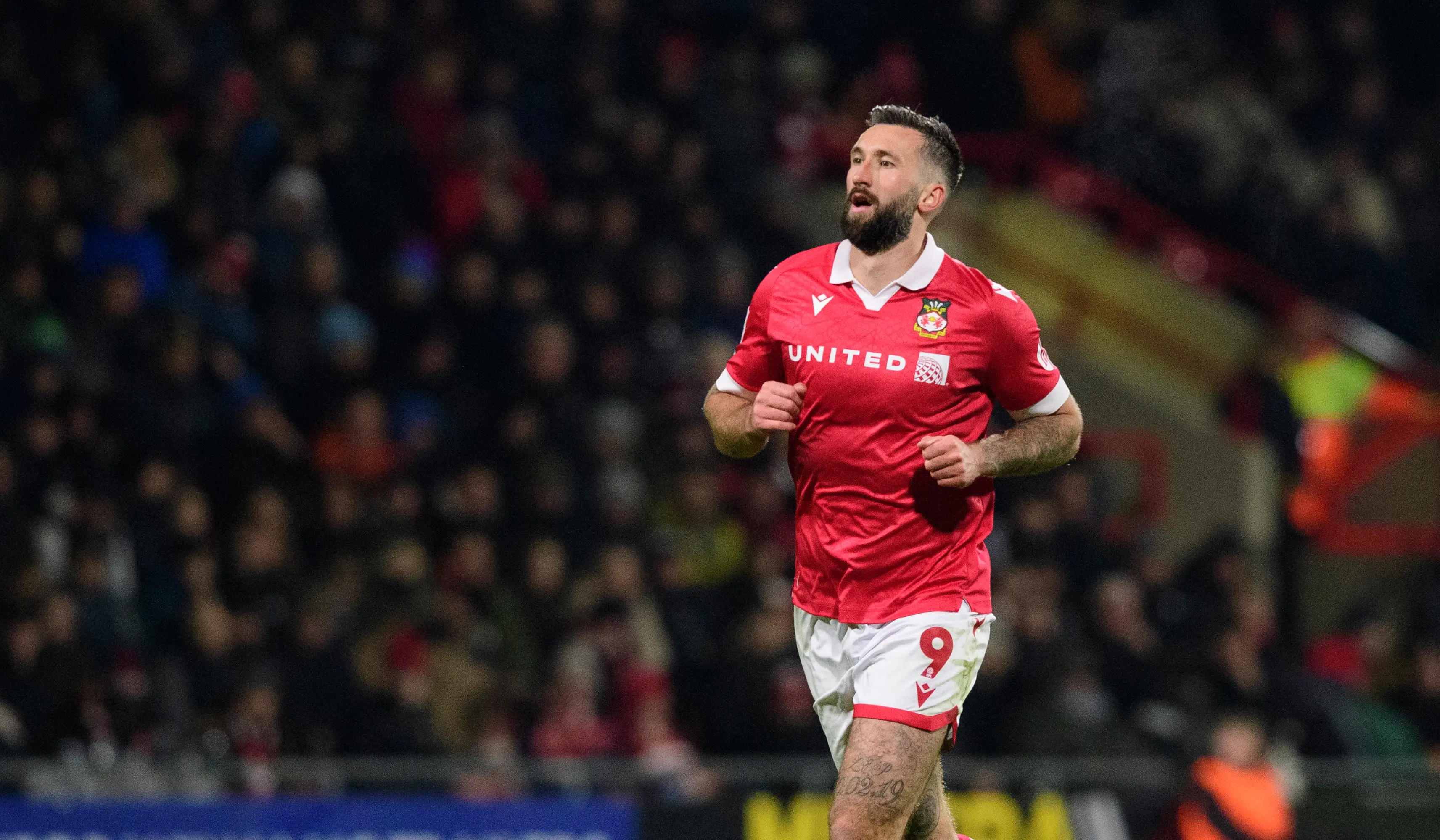 Ollie Palmer in action for Wrexham this season. Image: Getty 
