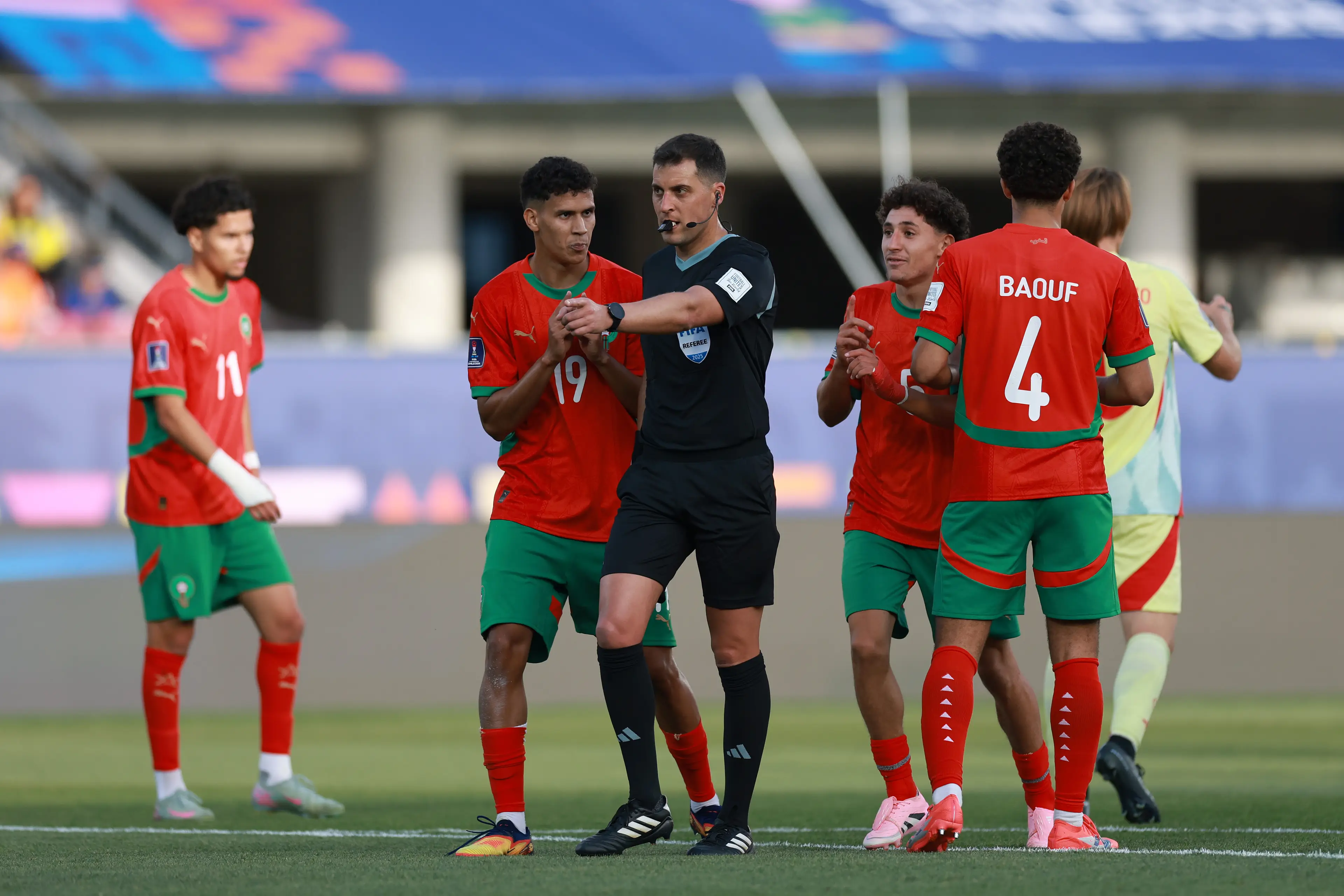 Spain's penalty was overturned following a purple card and review. (Image: Getty)