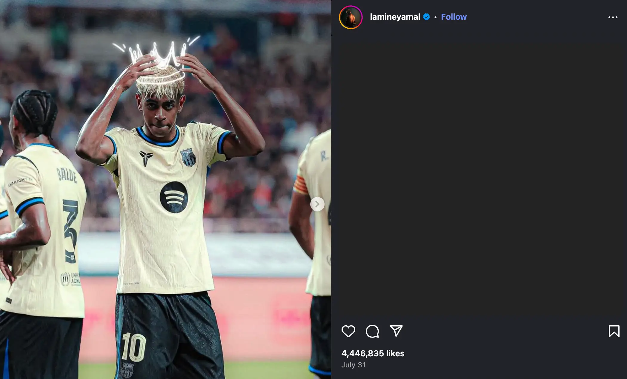 Image: Instagram/@lamineyamal