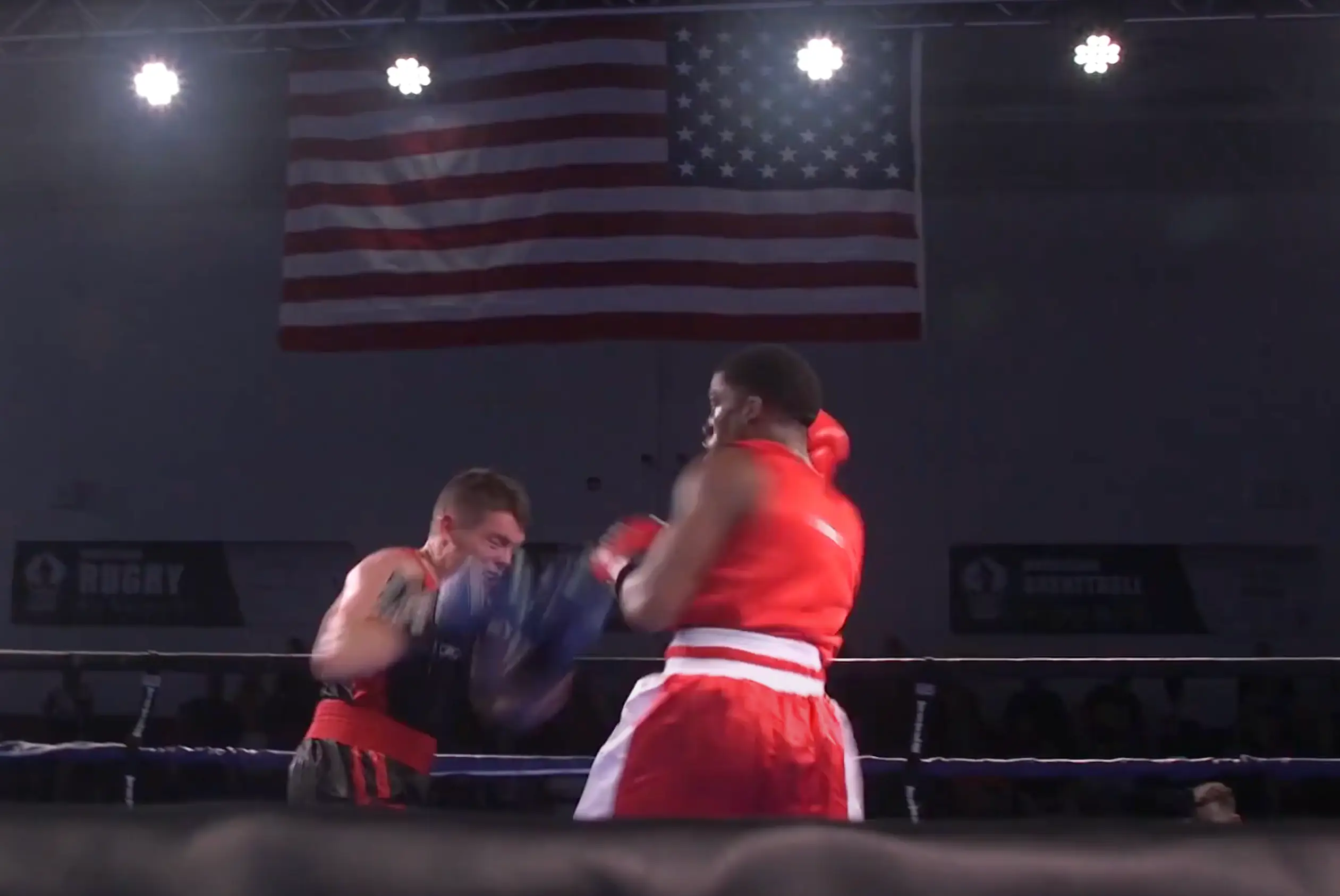 Marines from both the US and UK faced off in the boxing ring in 2019. (Image: US Forces Fitness)