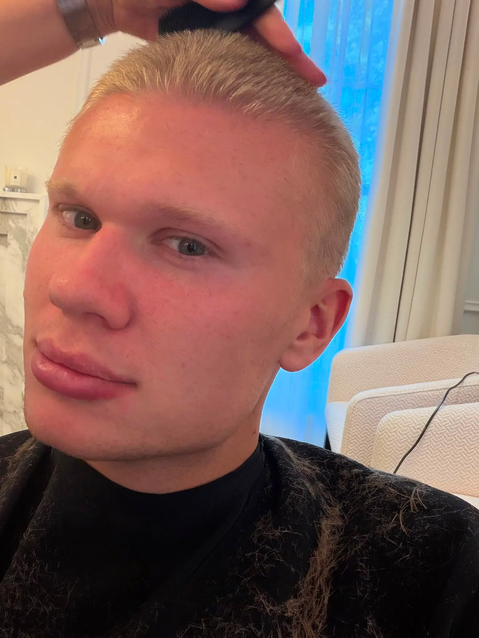 Haaland's new look. Image credit: X/@Erling