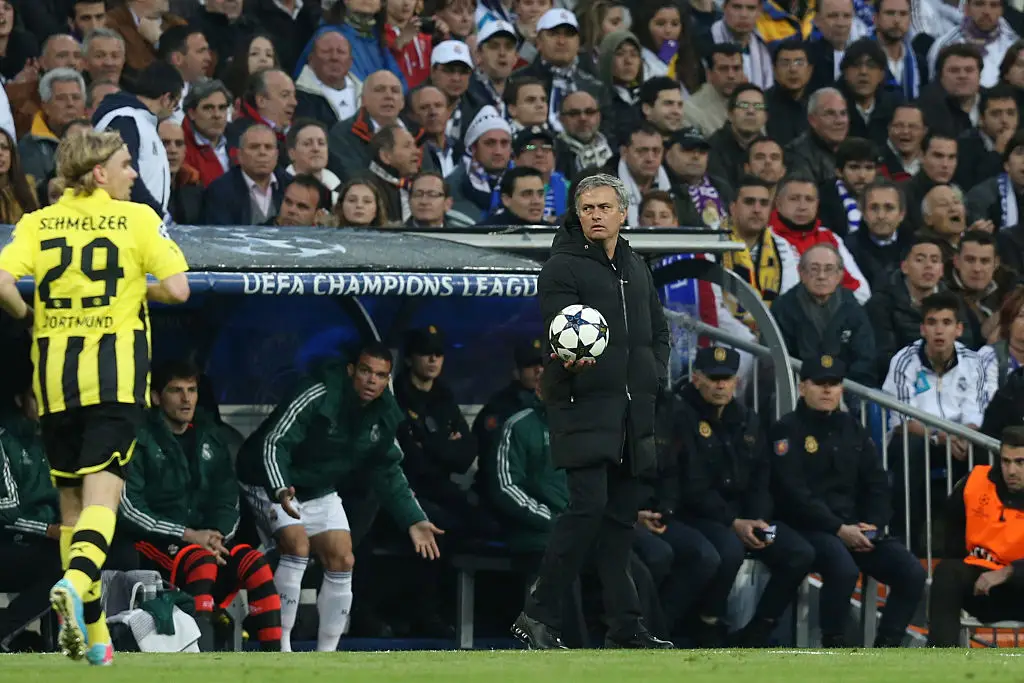 Mourinho's Real Madrid lost in the semi-finals of the 2012/13 Champions League to Borussia Dortmund (Image: Getty)