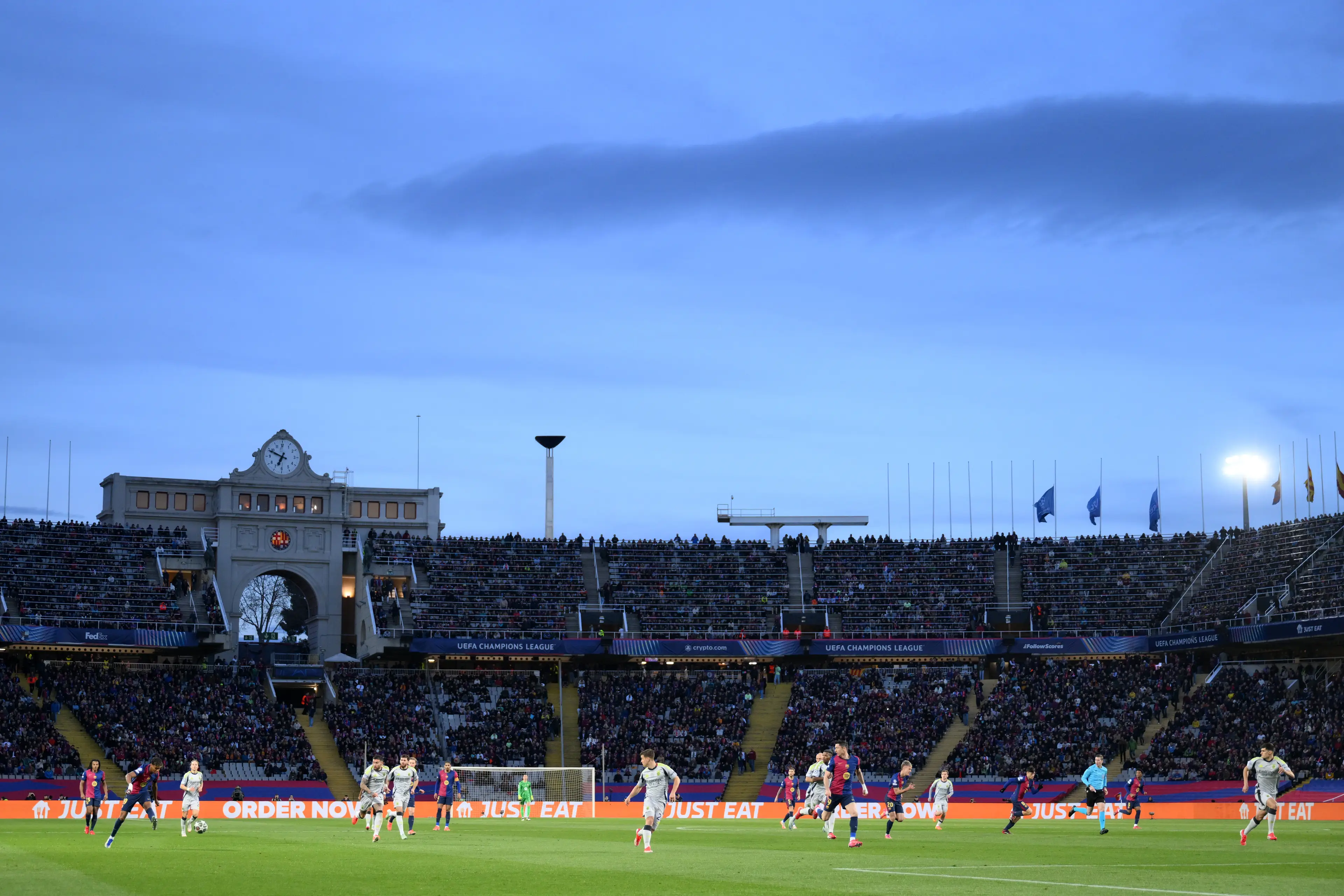 Barcelona have been playing their home games at the Olympic Stadium since the redevelopment of the Camp Nou. Image: Getty 