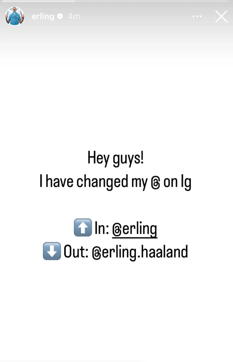 Image: Instagram/Erling Haaland 