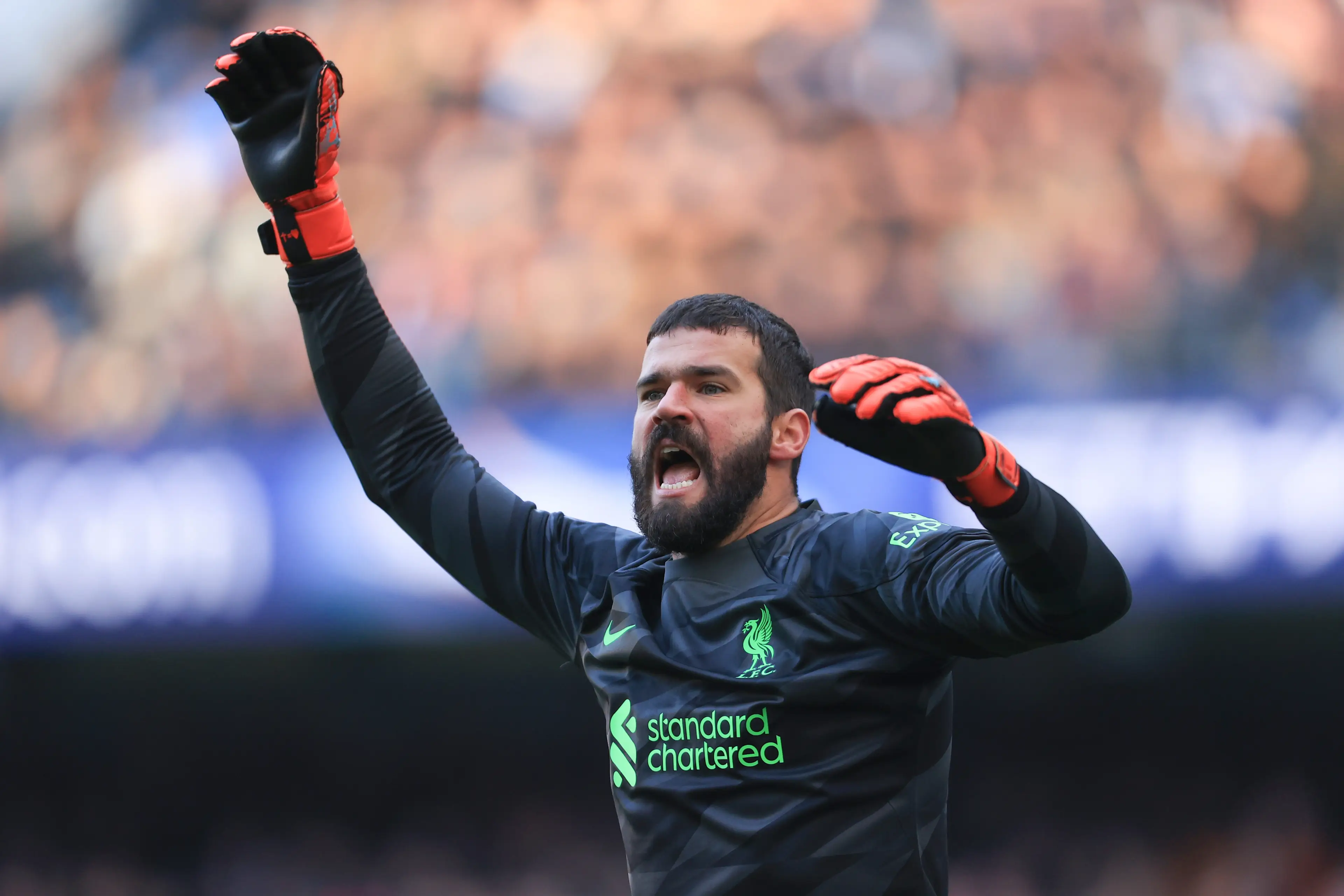 Alisson struggled at the Etihad Stadium. (Image