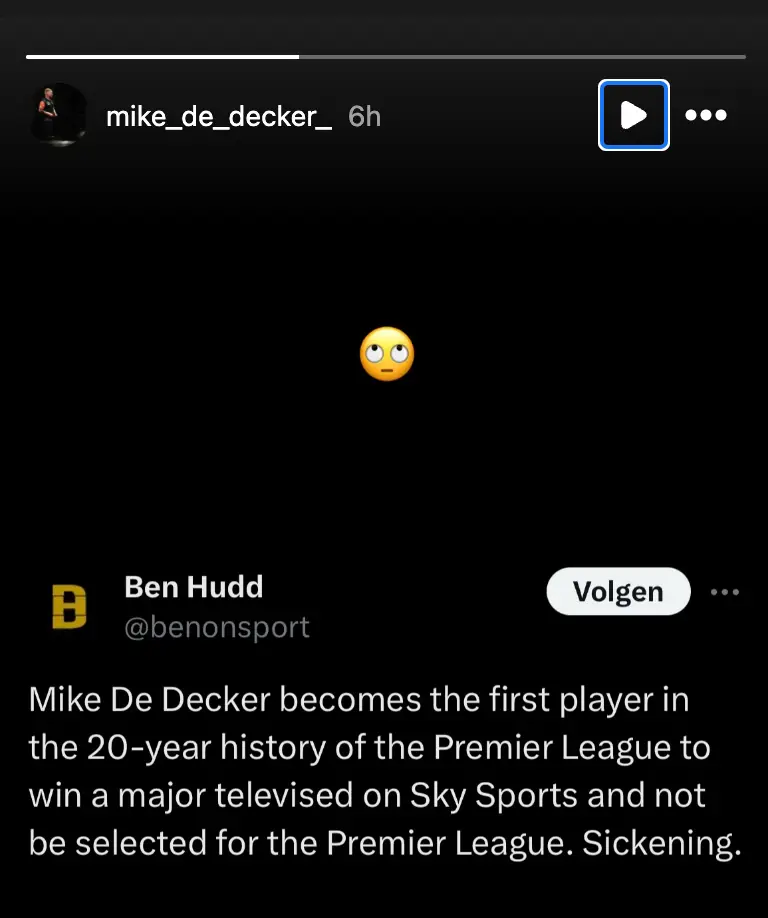 De Decker has responded on Instagram. Image credit: mike_de_decker_