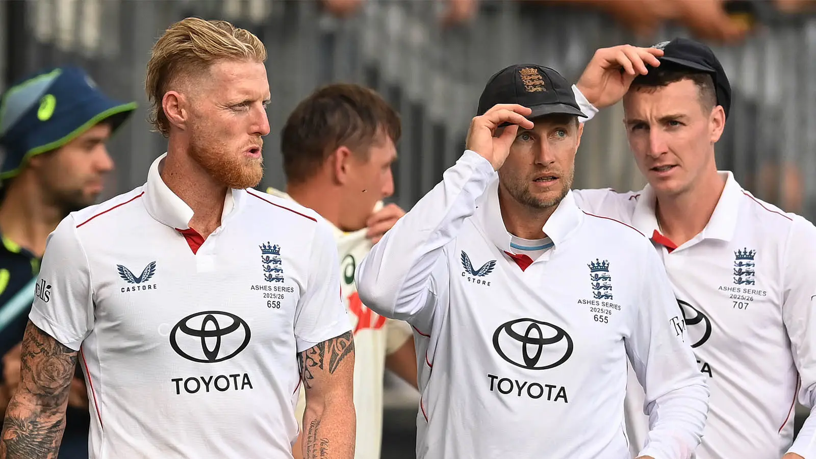 Stokes told Root (centre) and Brook (right) about his retirement plan before any other England squad members (Image: Getty)