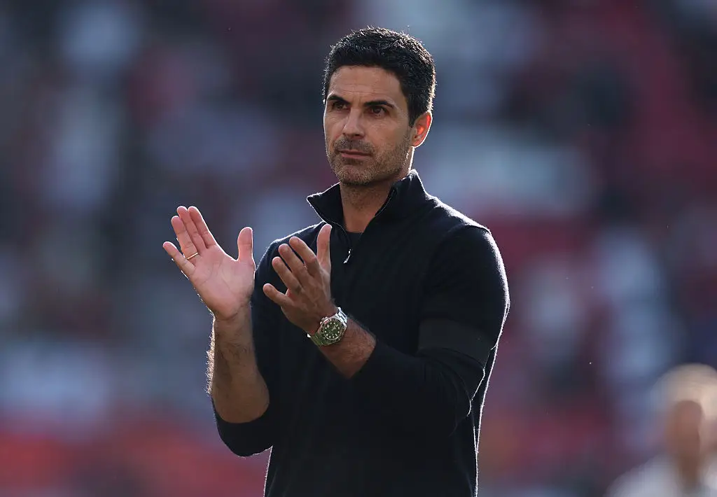 Mikel Arteta led Arsenal to victory against Manchester United. (Image: Stu Forster/Getty Images)