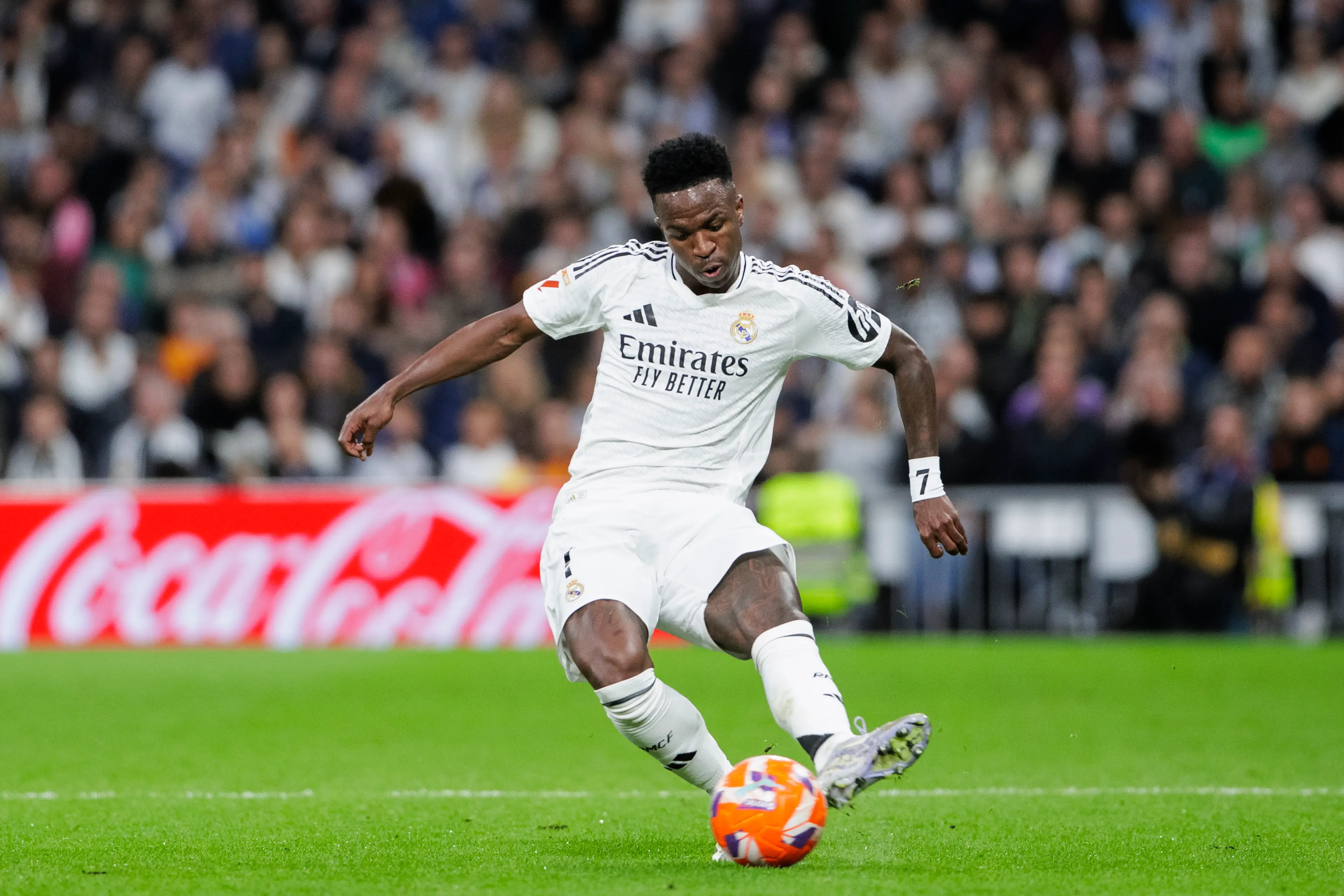 Vinicius Jr has been linked with a move away from Real Madrid. Image: Getty