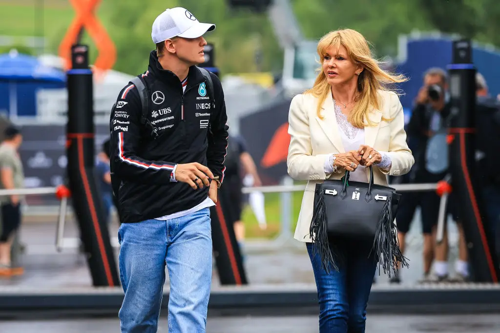 Mick Schumacher and Corinna Schumacher pictured at the 2024 Austrian GP (Image: Getty)