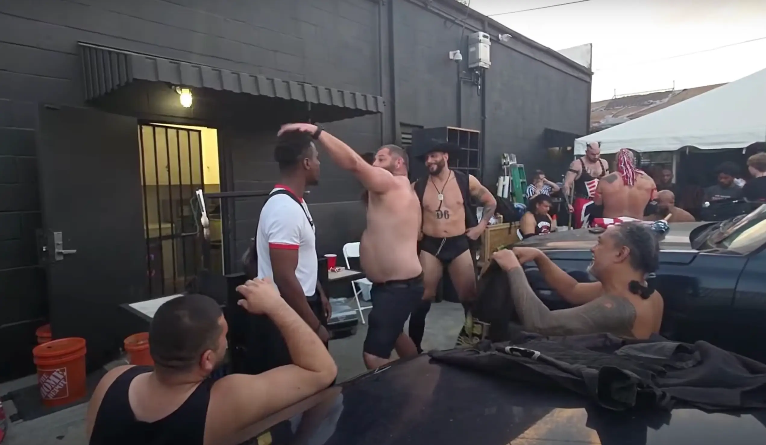 Smith, ring name Syko Stu, clashed with Jackson ahead of the event. Image credit: Kick