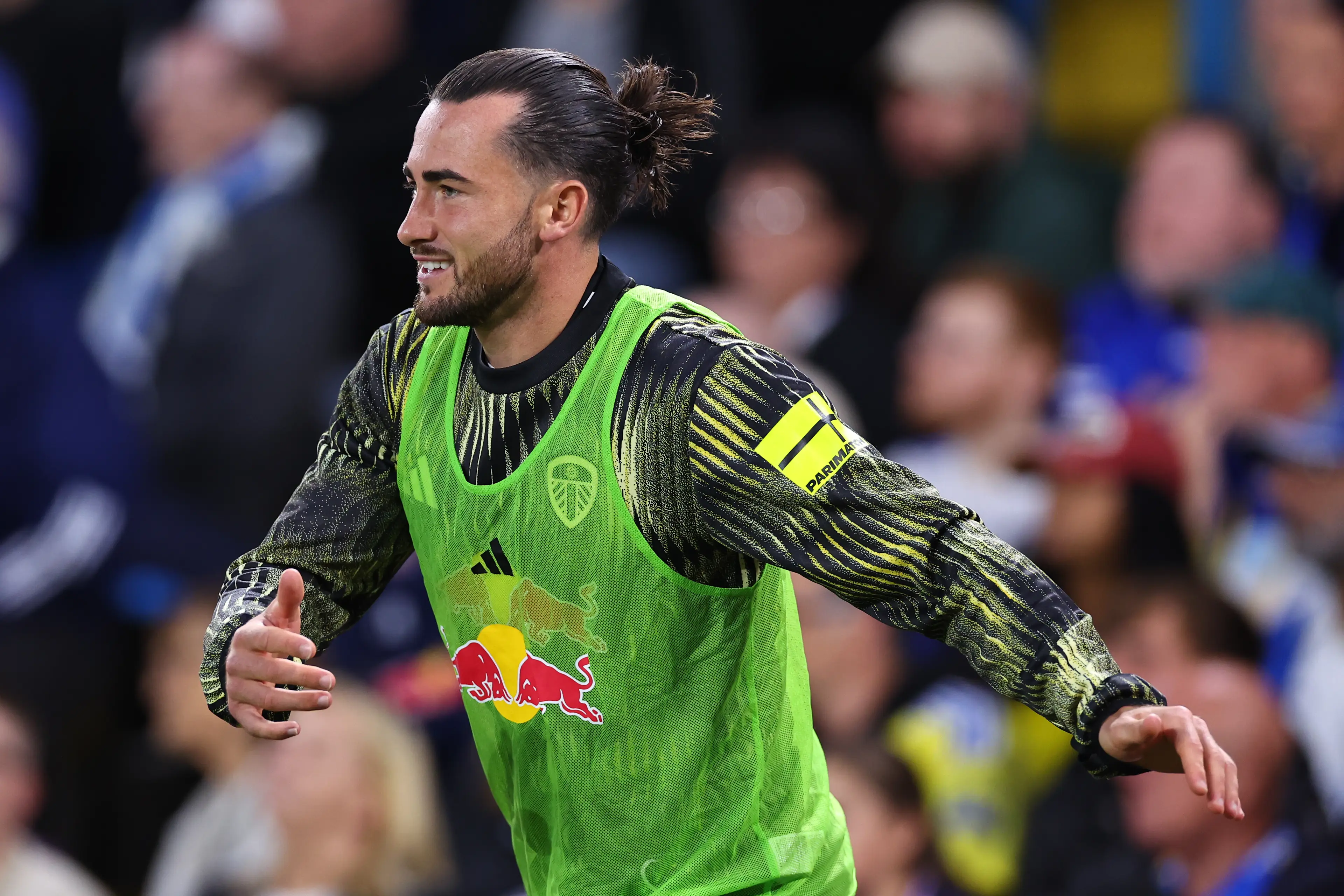 Jack Harrison did not get a warm reception from Leeds fans. Image: Getty