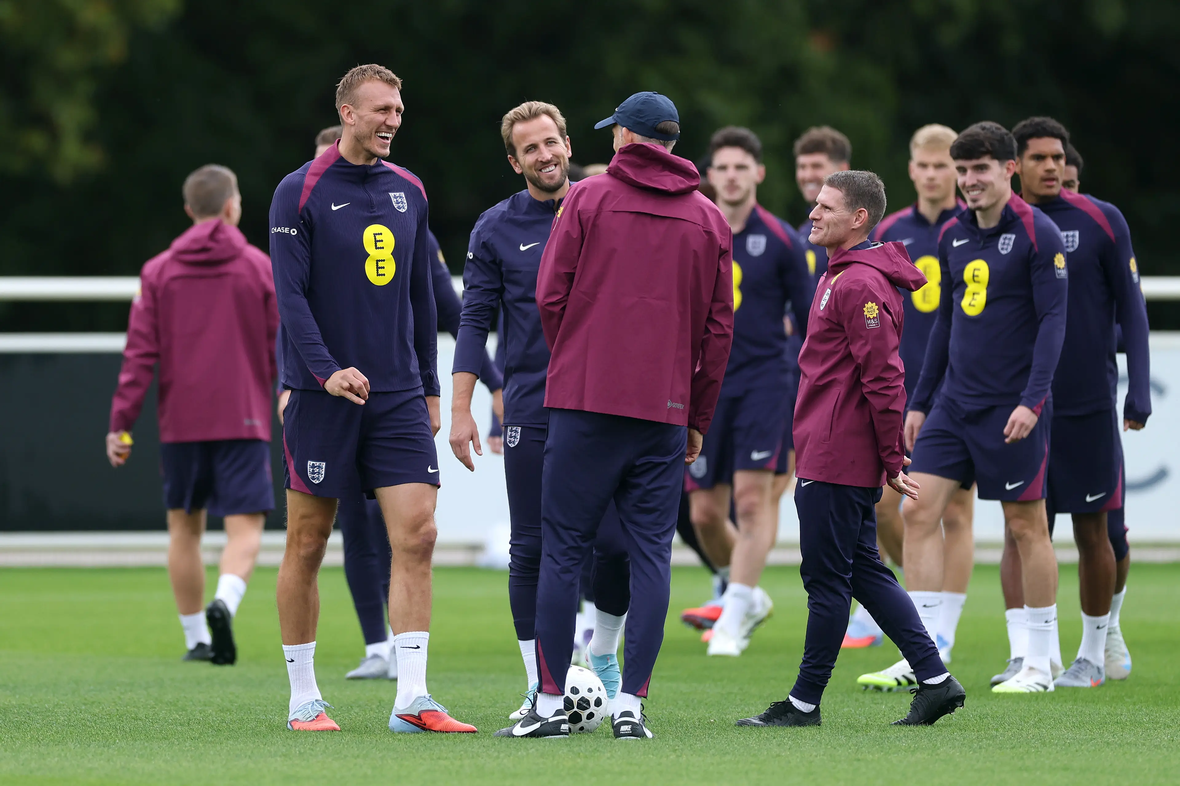 Harry Kane with England in training (credit: getty)
