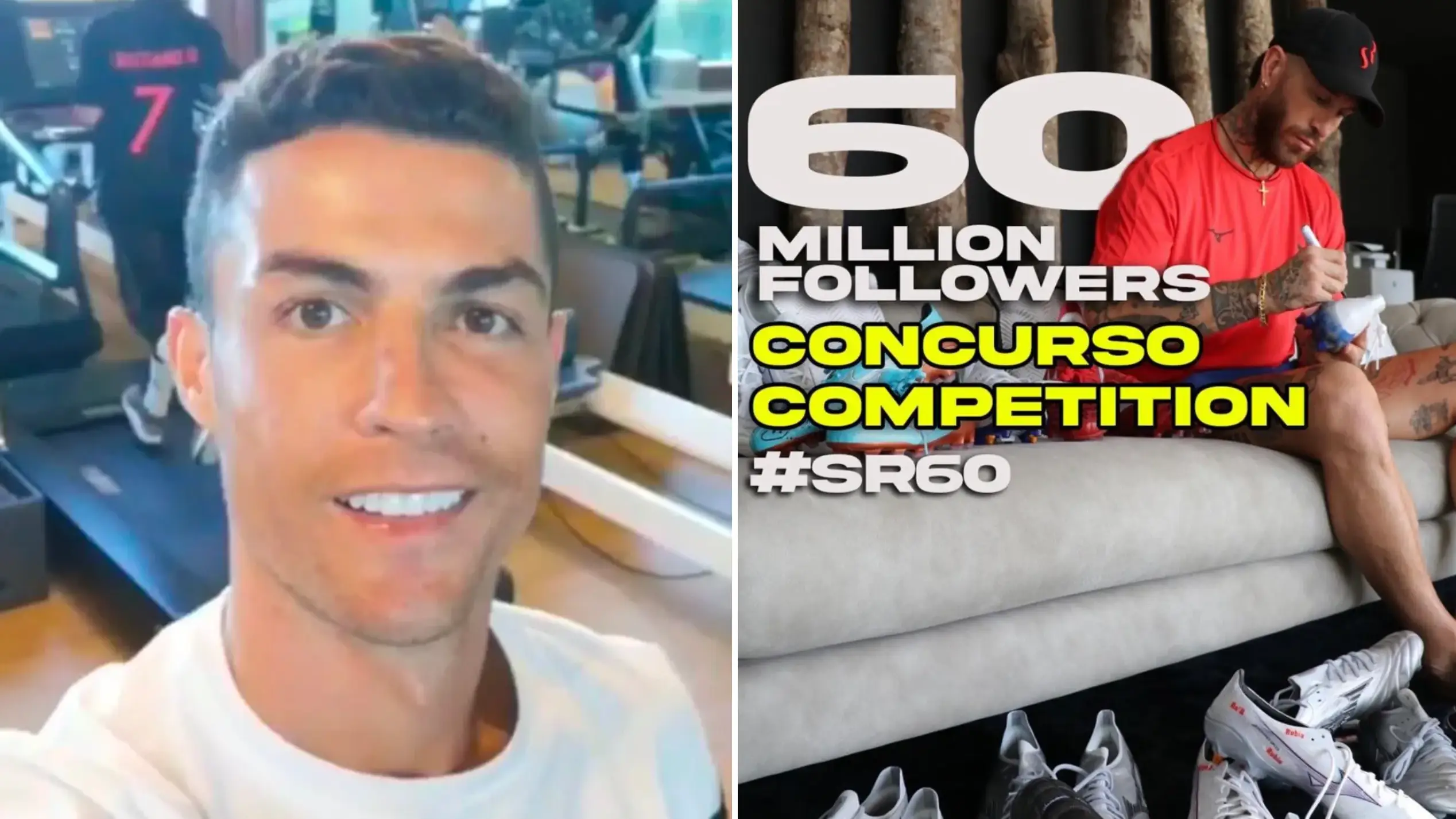 Cristiano Ronaldo/Instagram/Sergio Ramos/Instagram