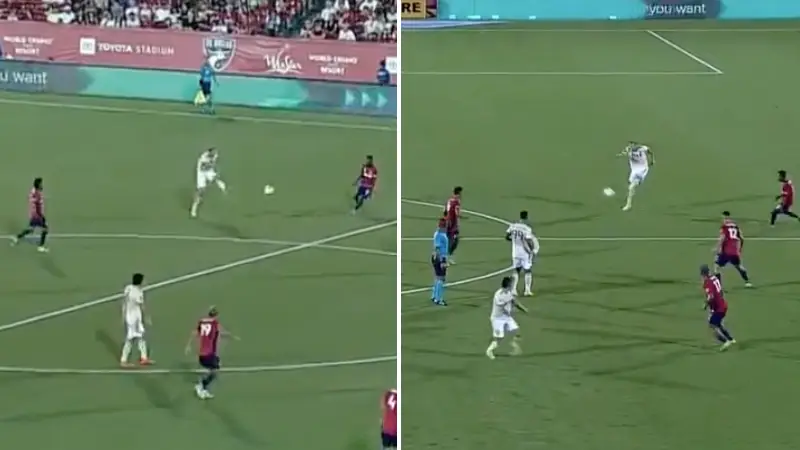 Giorgio Chiellini produces outrageous outside of the boot assist for LAFC, you wouldn't believe it was his pass