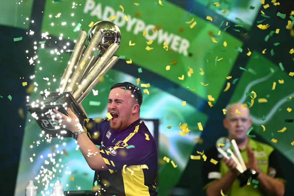 Luke Littler won the PDC World Darts Championship final in January. (Image: BEN STANSALL/AFP via Getty Images)