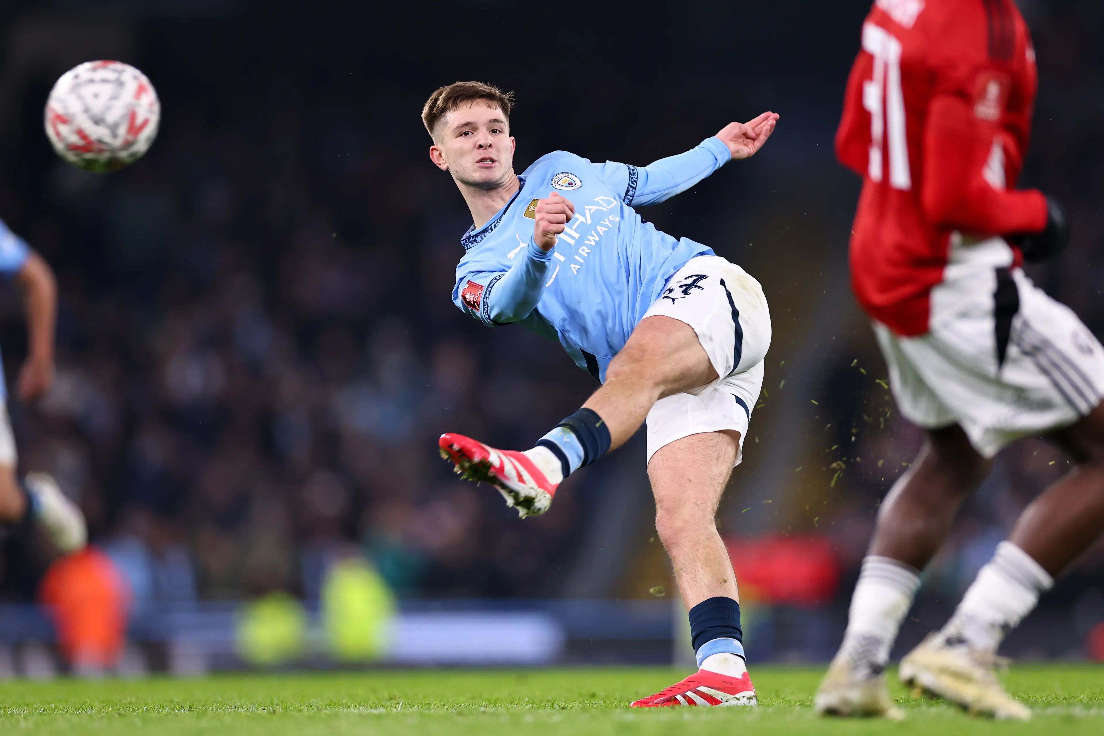 James McAtee starred as Manchester City advanced in the FA Cup. Image: Getty