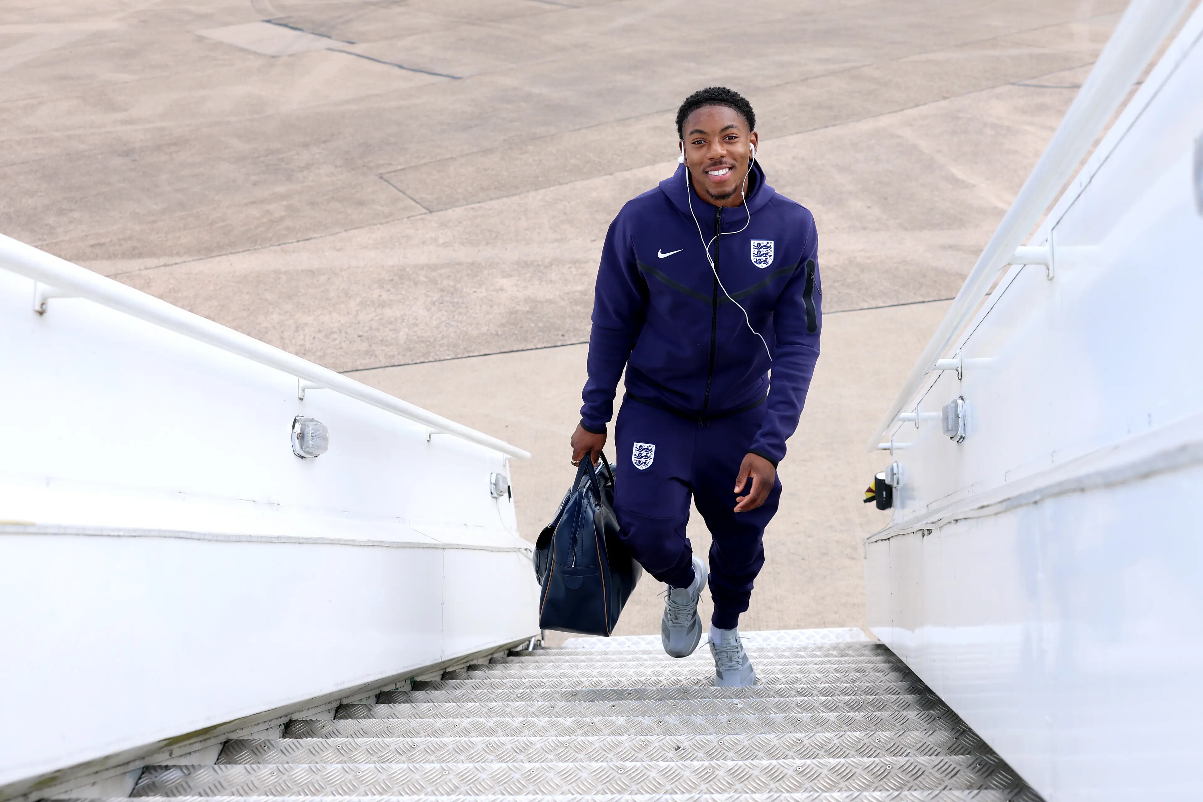 Myles Lewis-Skelly has travelled to Serbia but will not play. Image: Getty
