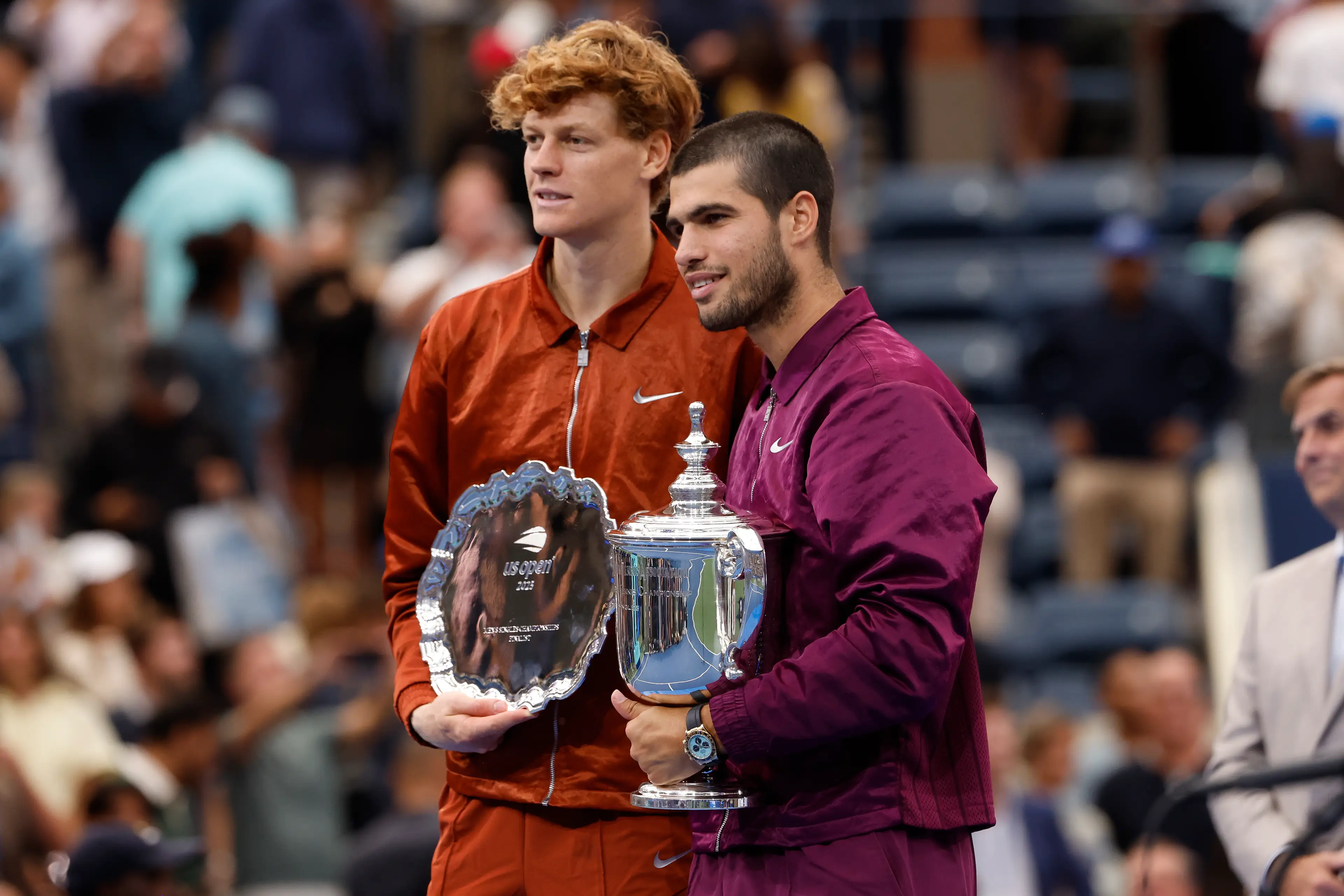 Jannik Sinner and Carlos Alcaraz are world number two and one respectively. (Image: Getty)