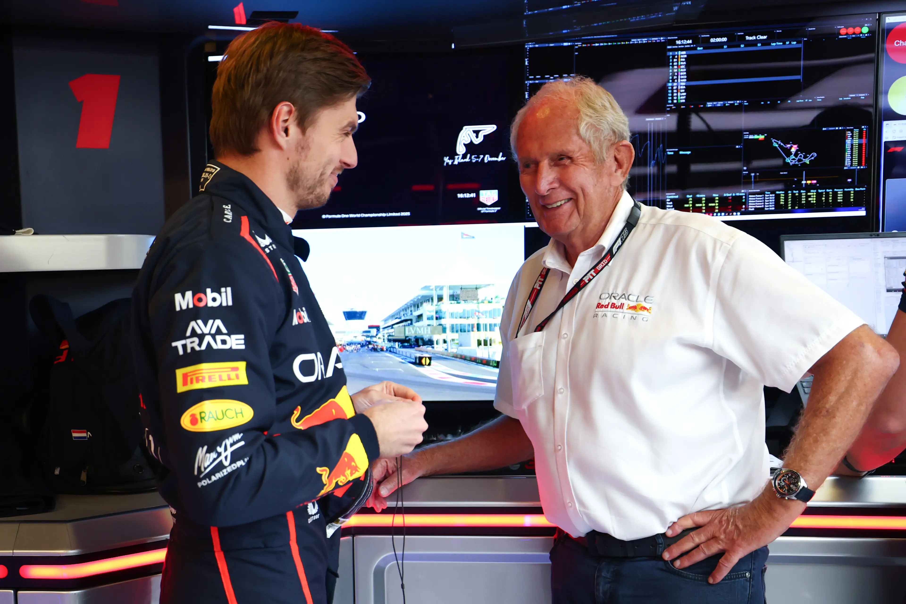 Helmut Marko and Max Verstappen. Image: Getty