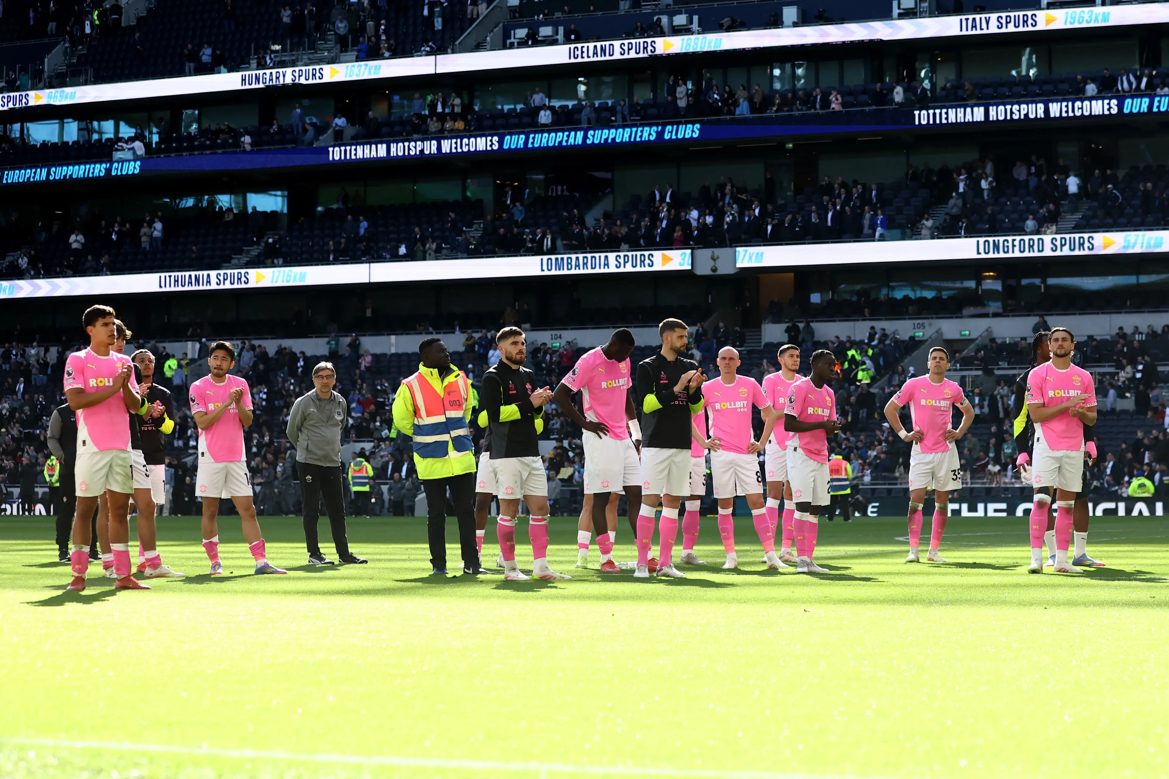 Southampton's relegation from the Premier League was confirmed following their defeat at Tottenham on Sunday. Image: Getty